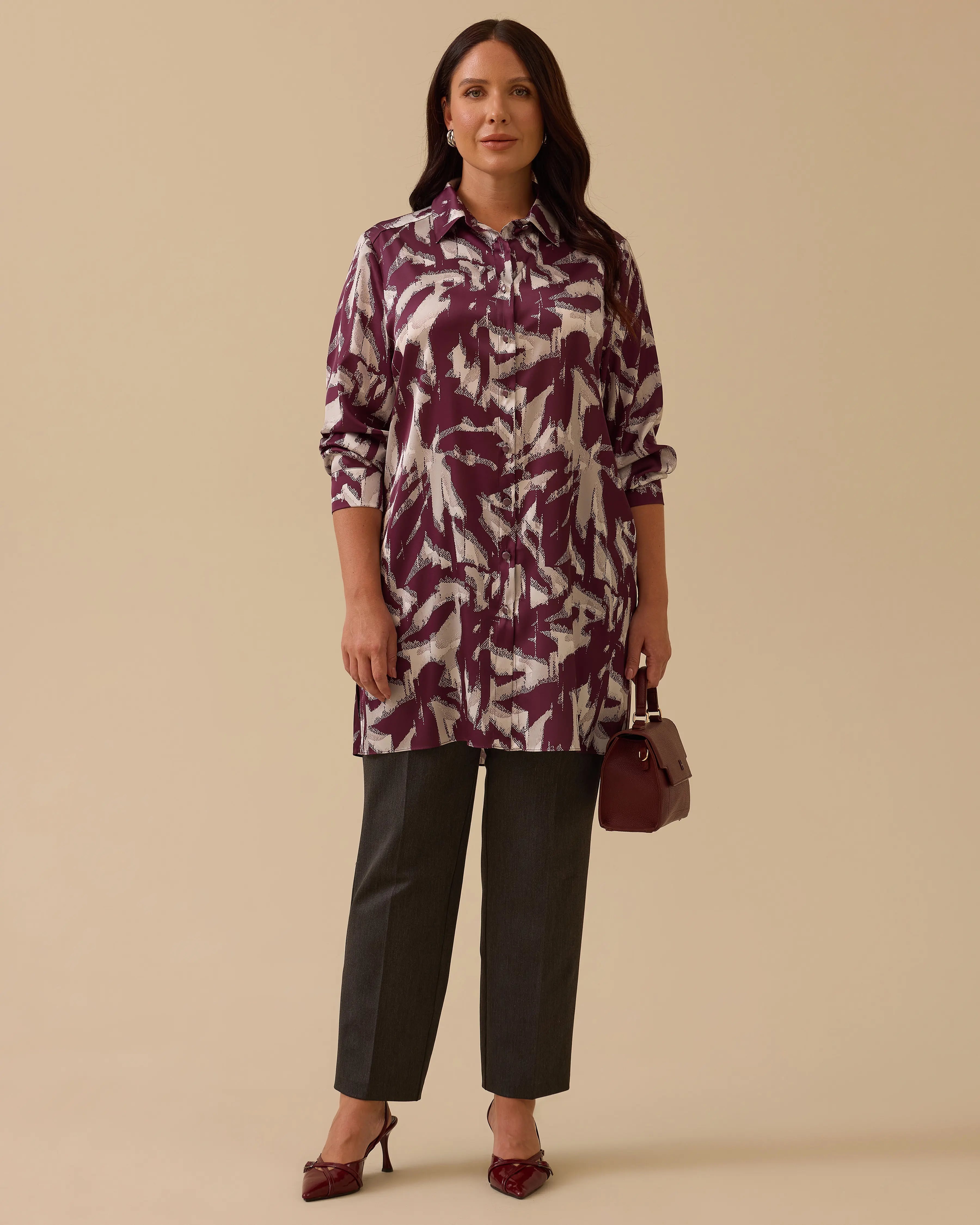 Gala-Xi Tunik 26K-GX-2521214005 - Mürdüm