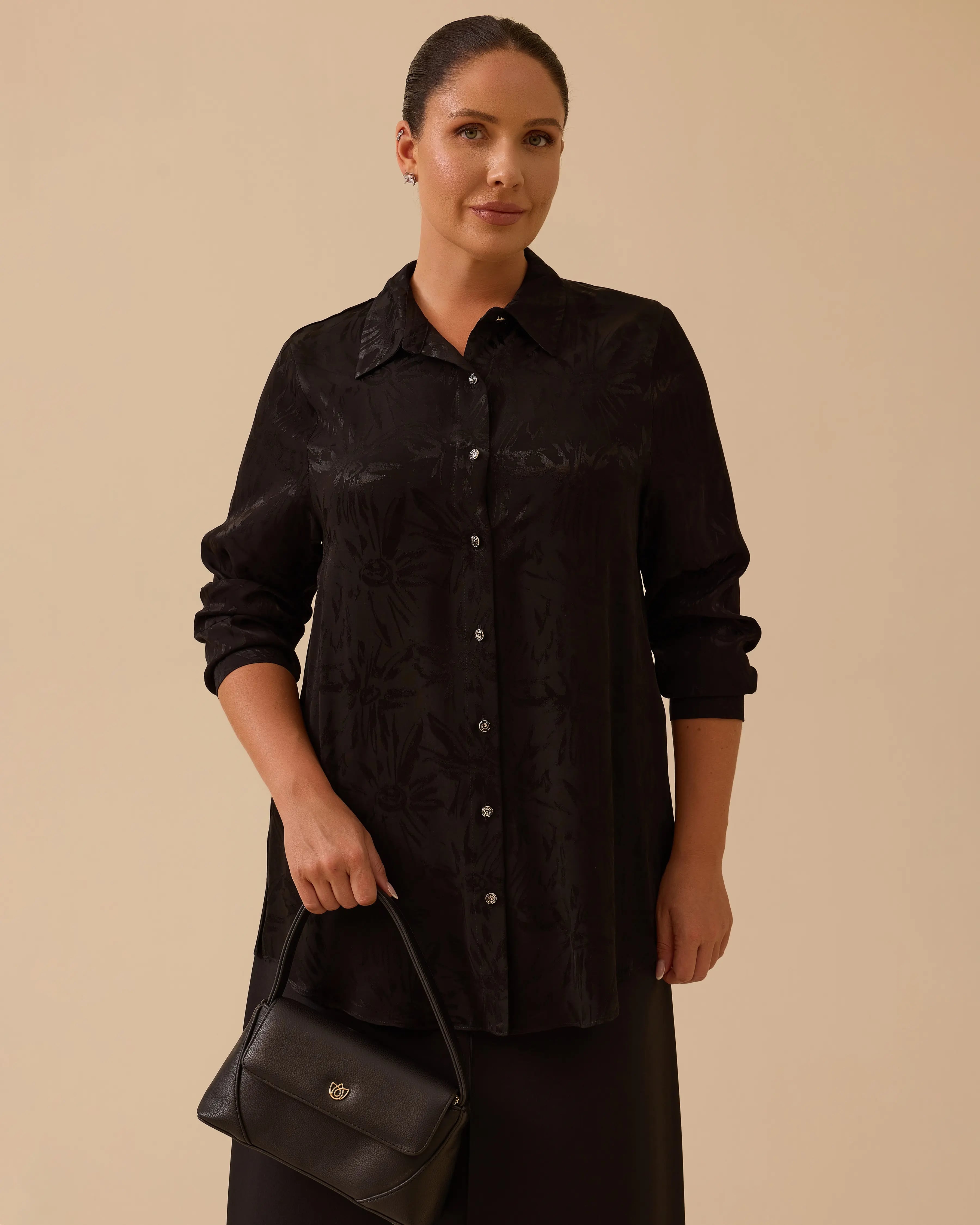 Gala-Xi Gömlek 26K-GX-2521514018 - Black