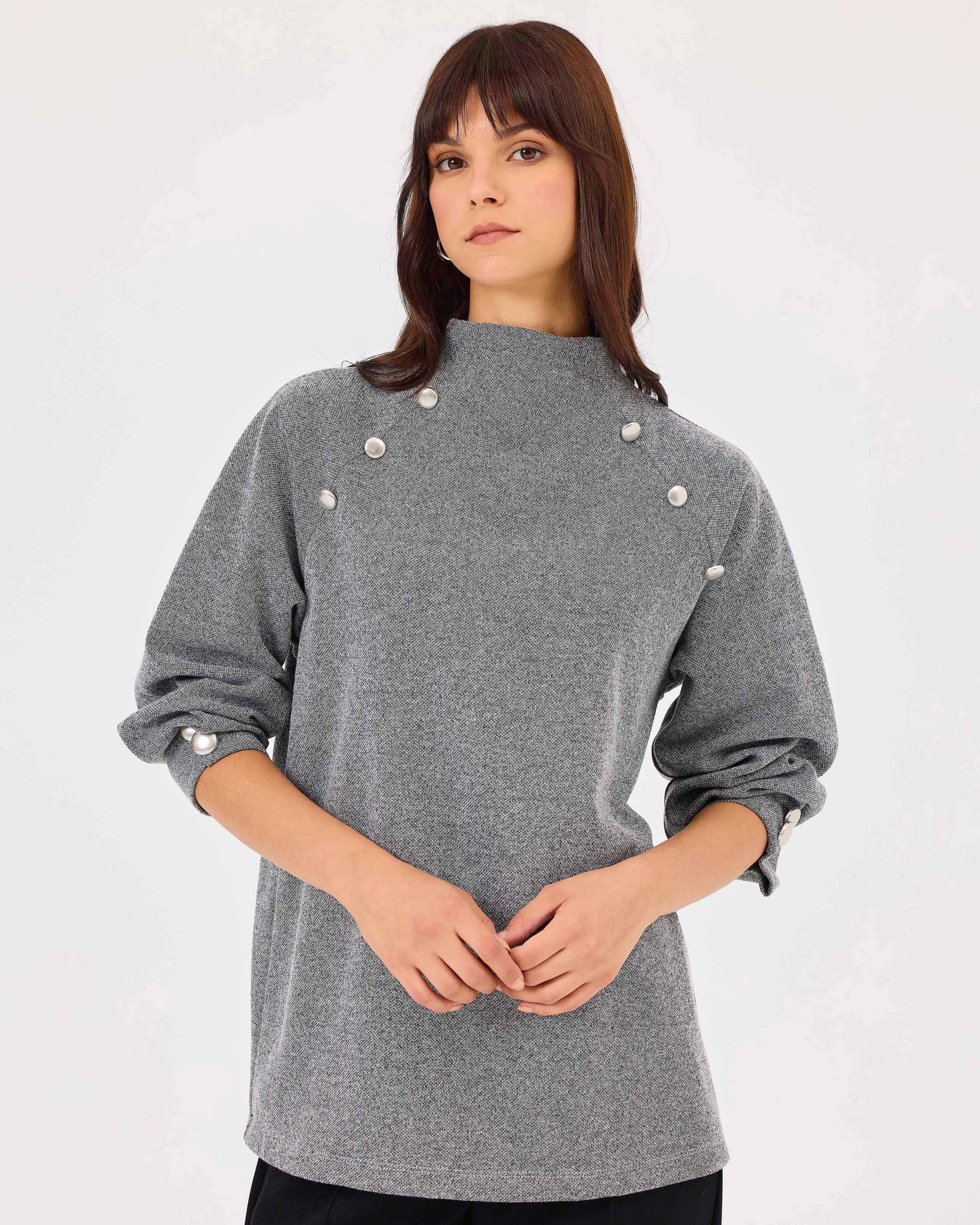Seçil Sweatshirt 26K-SE-2422311011 - Grey