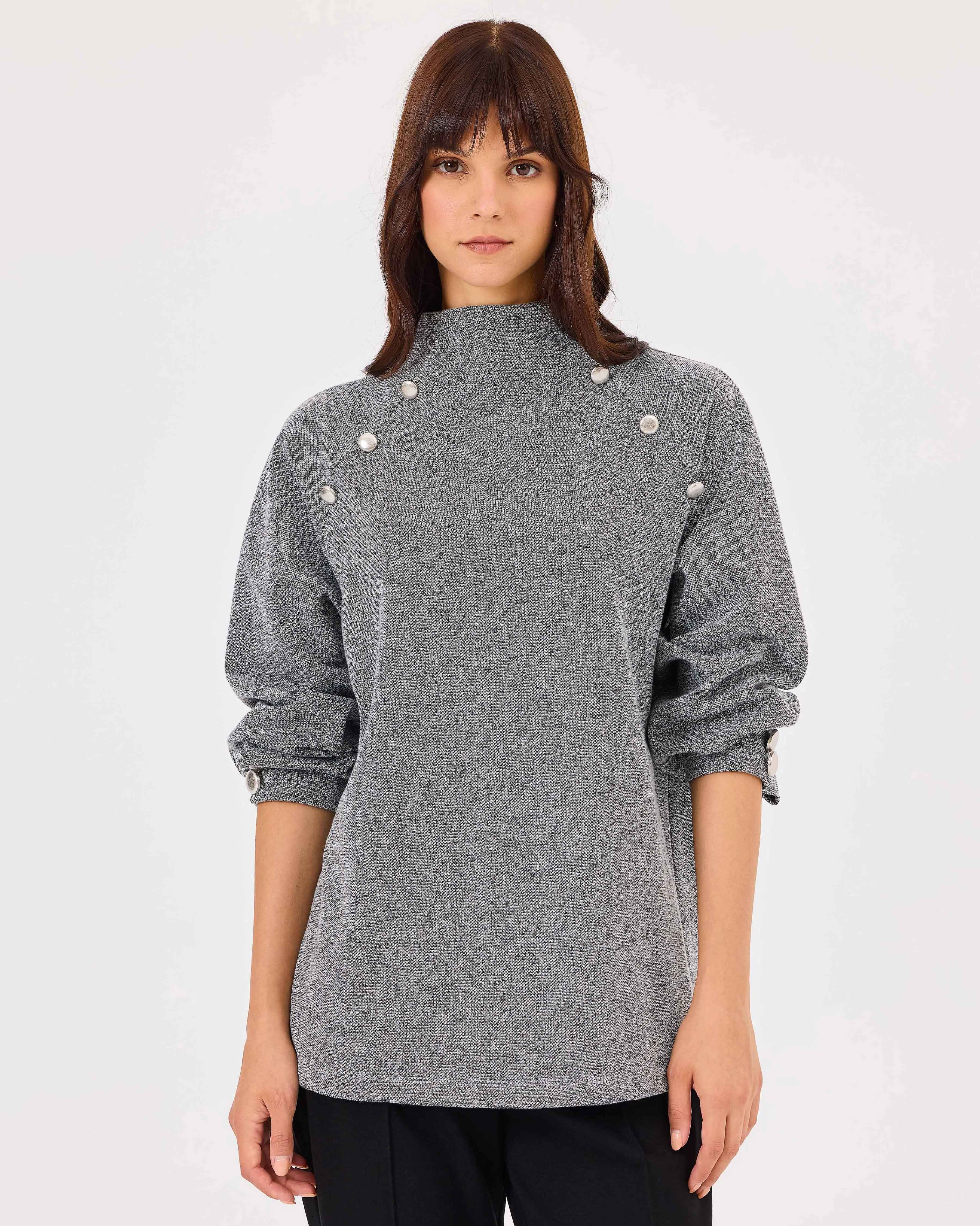 Seçil Sweatshirt 26K-SE-2422311011 - Gri