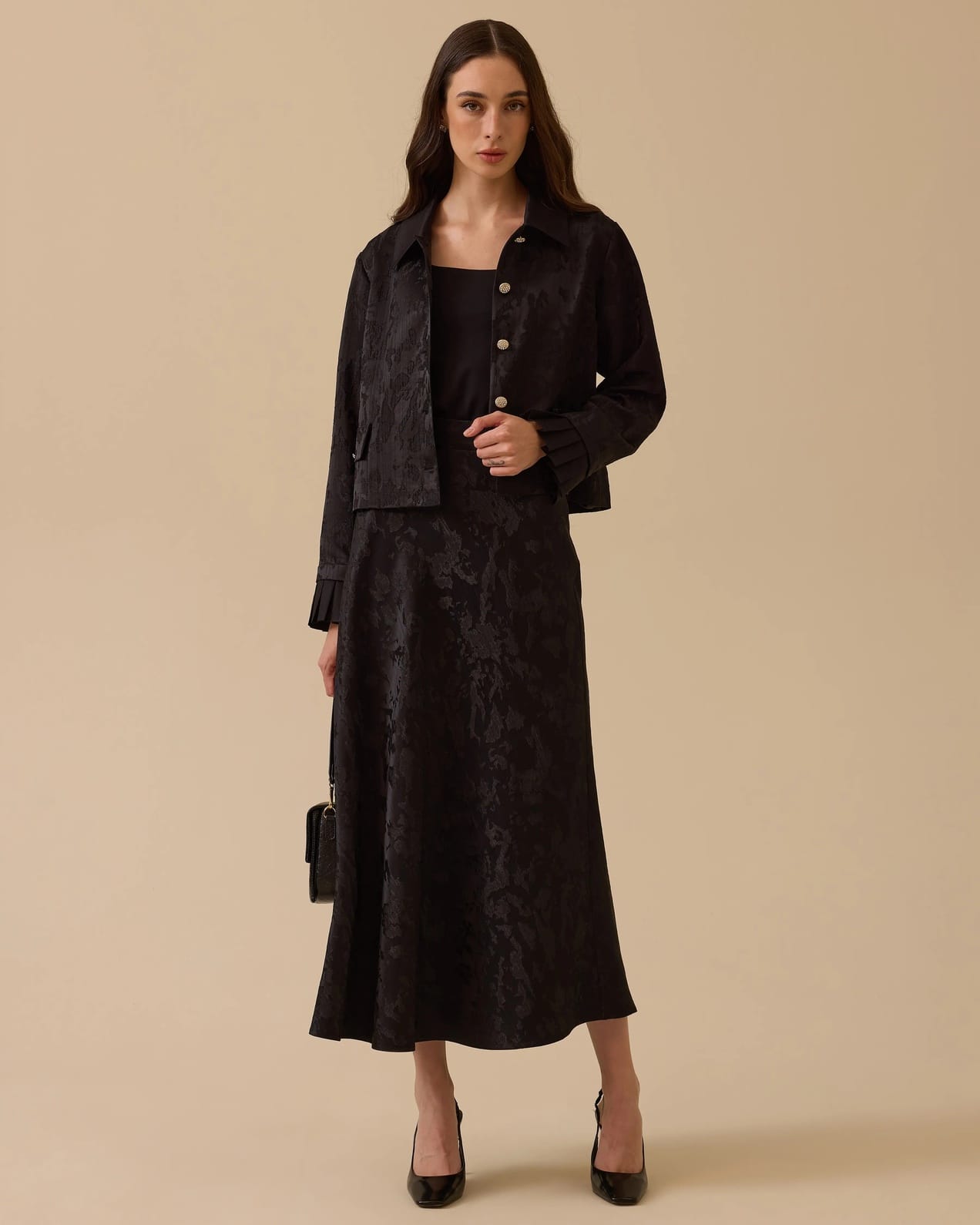 Seçil Etek 26K-SE-2521611015 - Black
