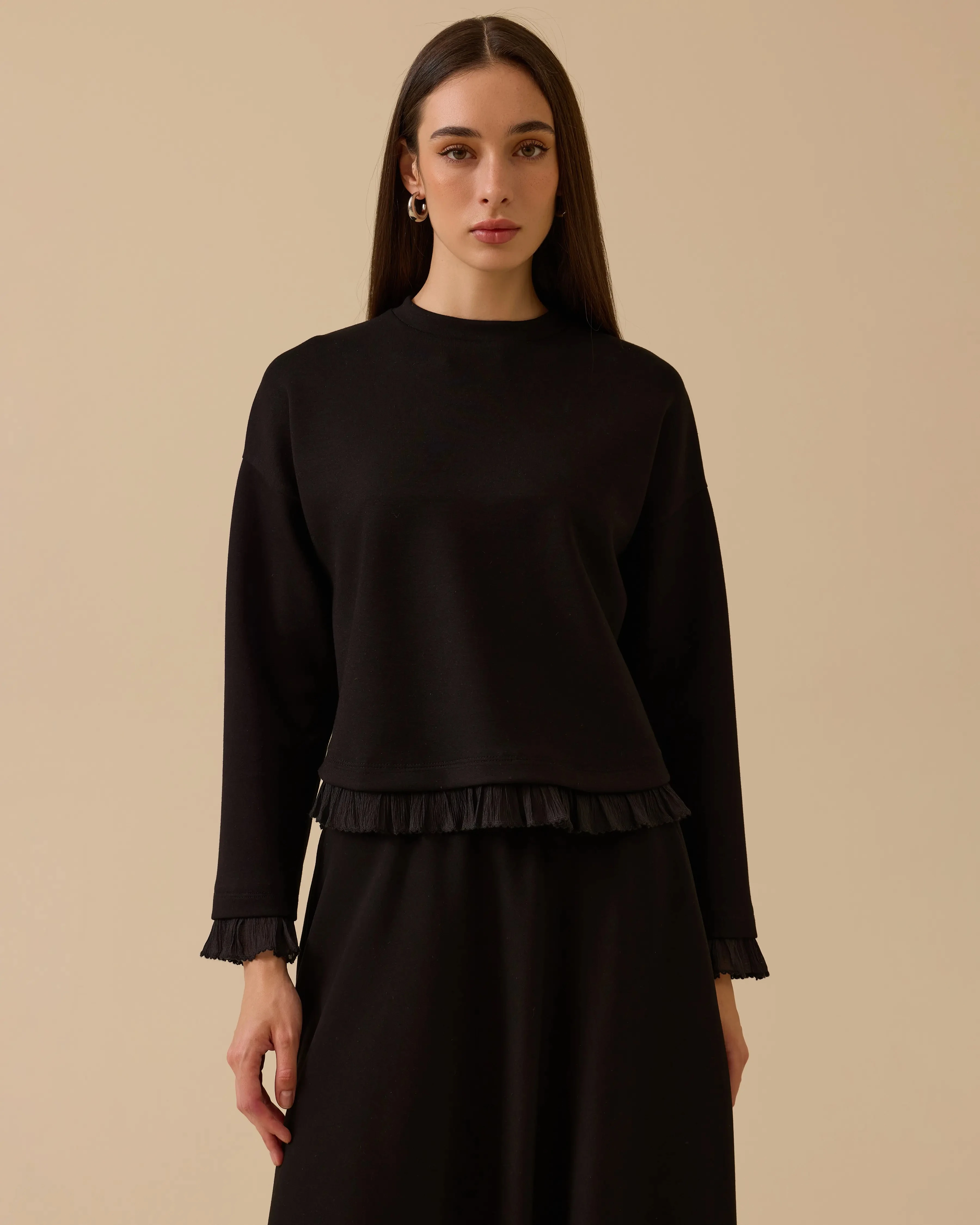 Seçil Sweatshirt 26K-SE-2522311011 - Black