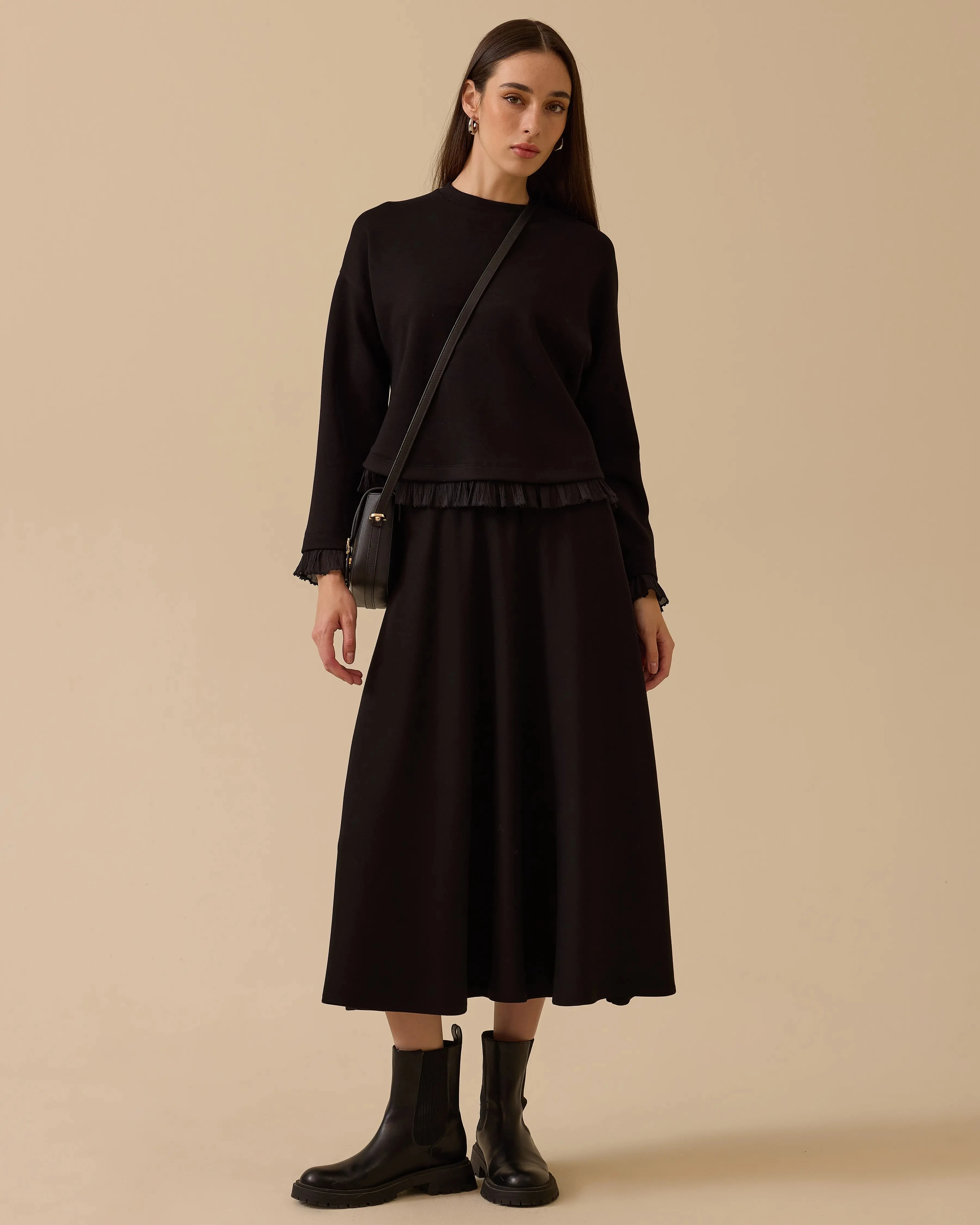 Seçil Sweatshirt 26K-SE-2522311011 - Siyah