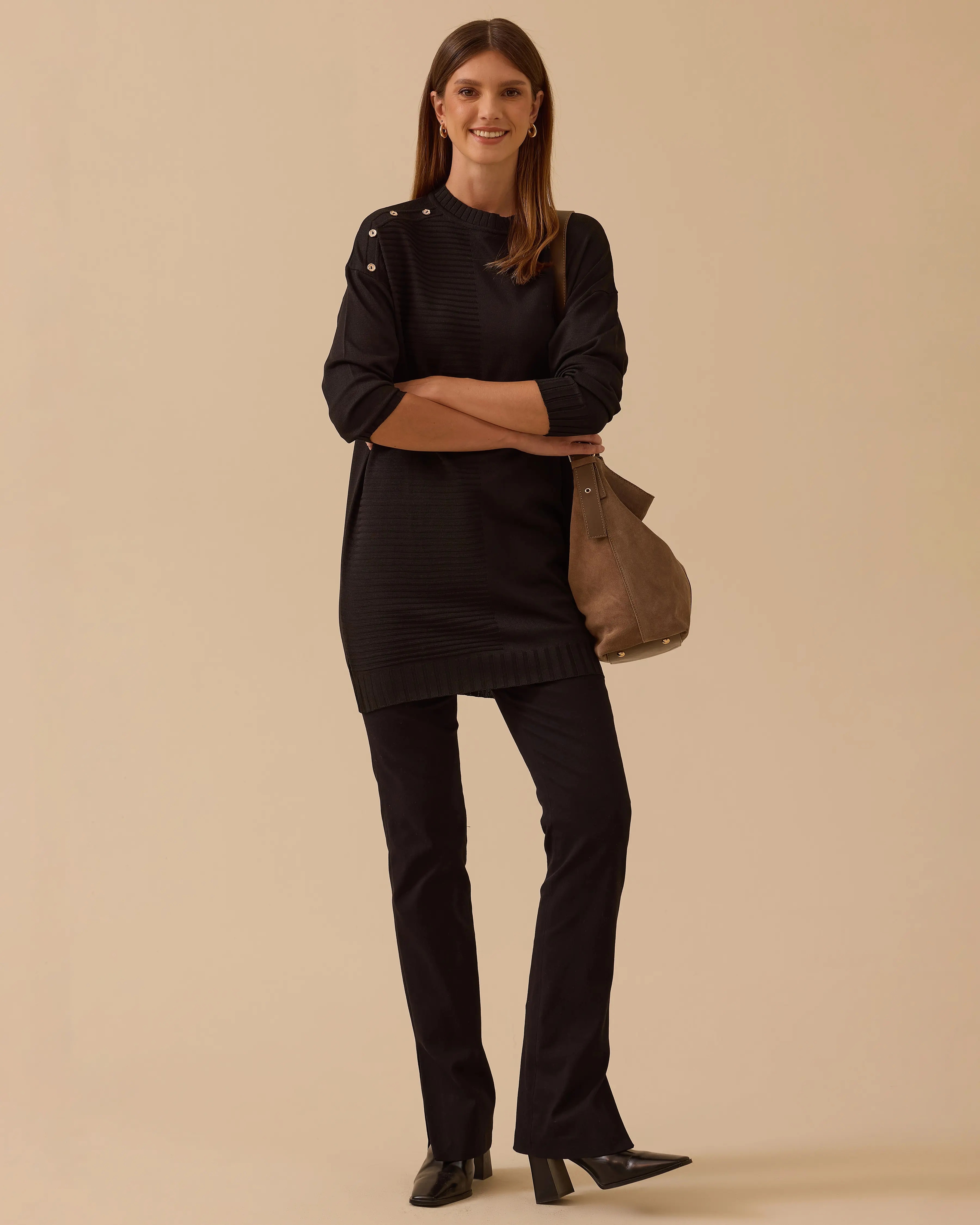 Seçil Tunik 26K-SE-2521711010 - Black