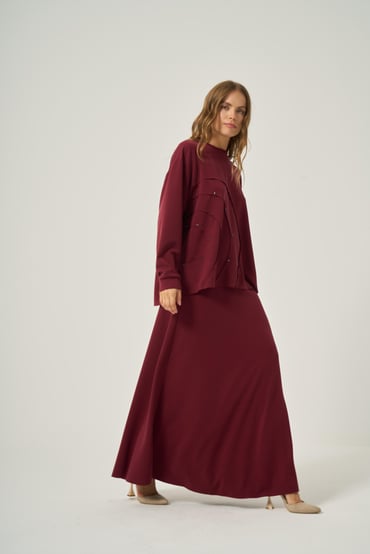 Ceremony Takım 25K-CE-6949 - Bordo