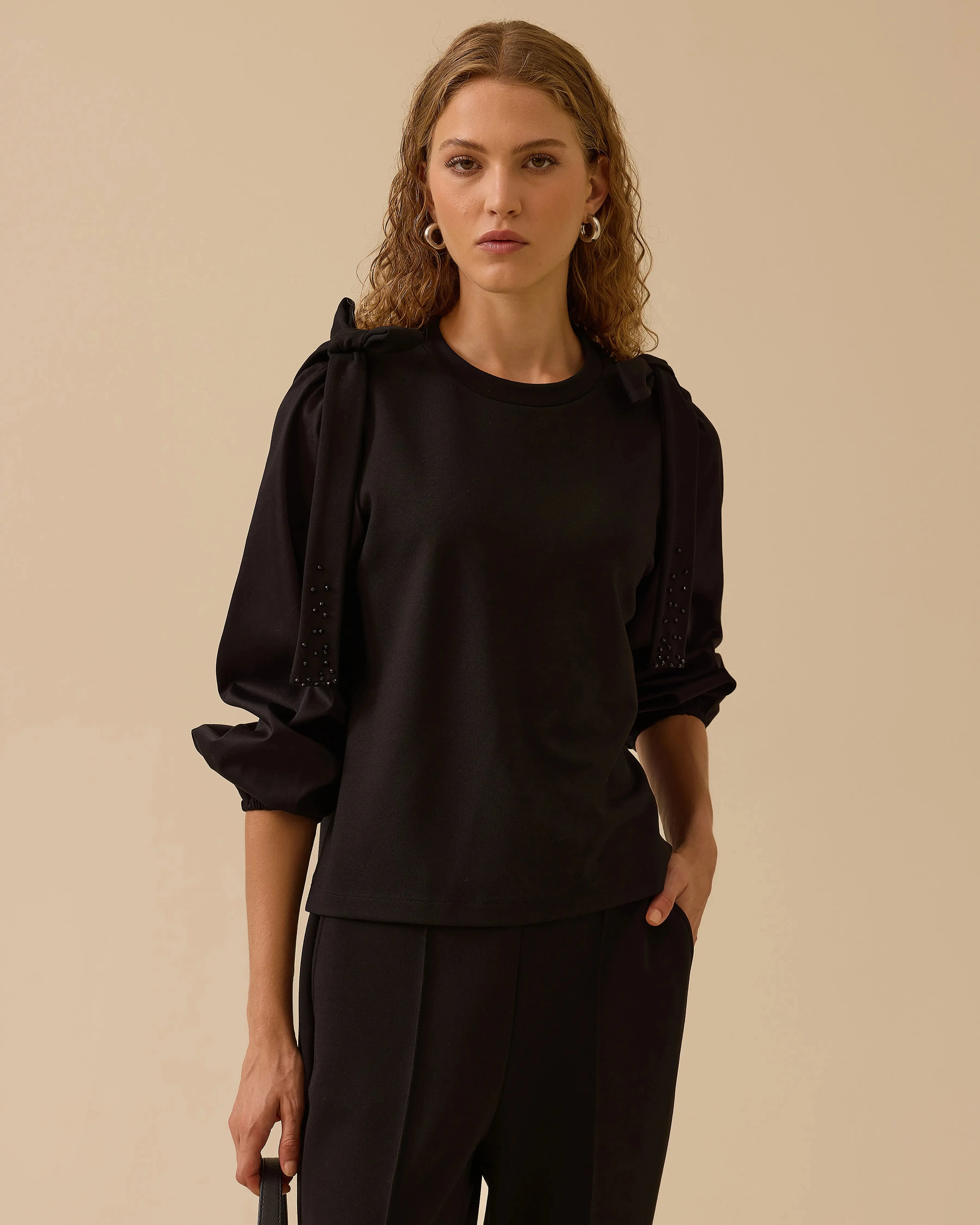 Seçil Sweatshirt 26K-SE-2522310008 - Siyah