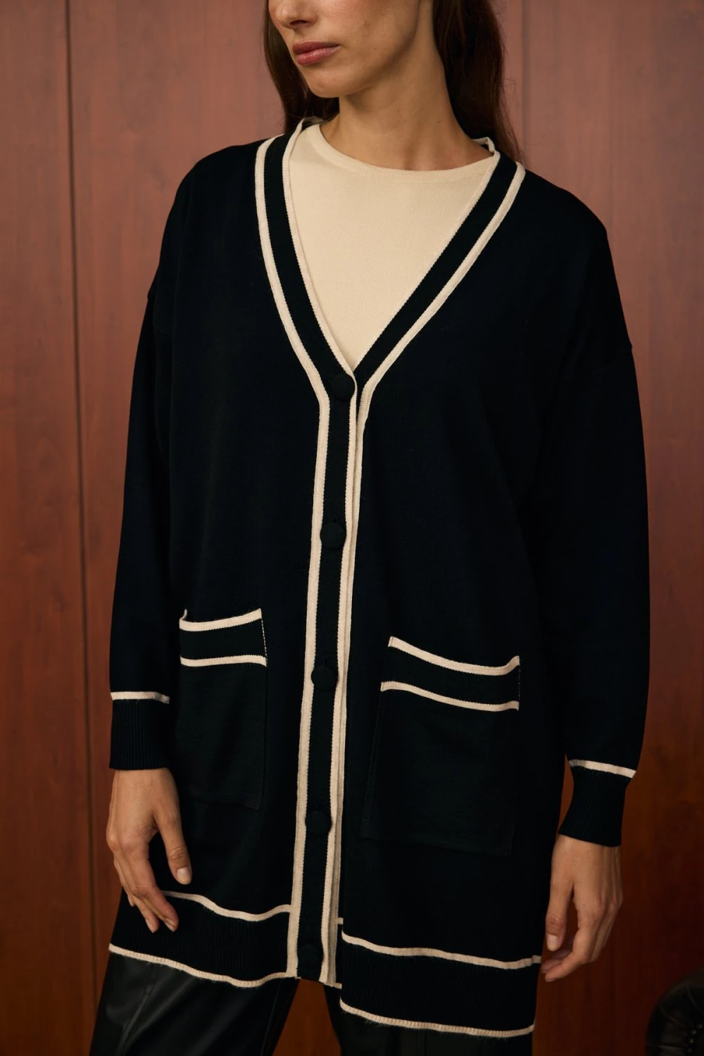 Merwish Hırka 25K-MR-1555 - Siyah