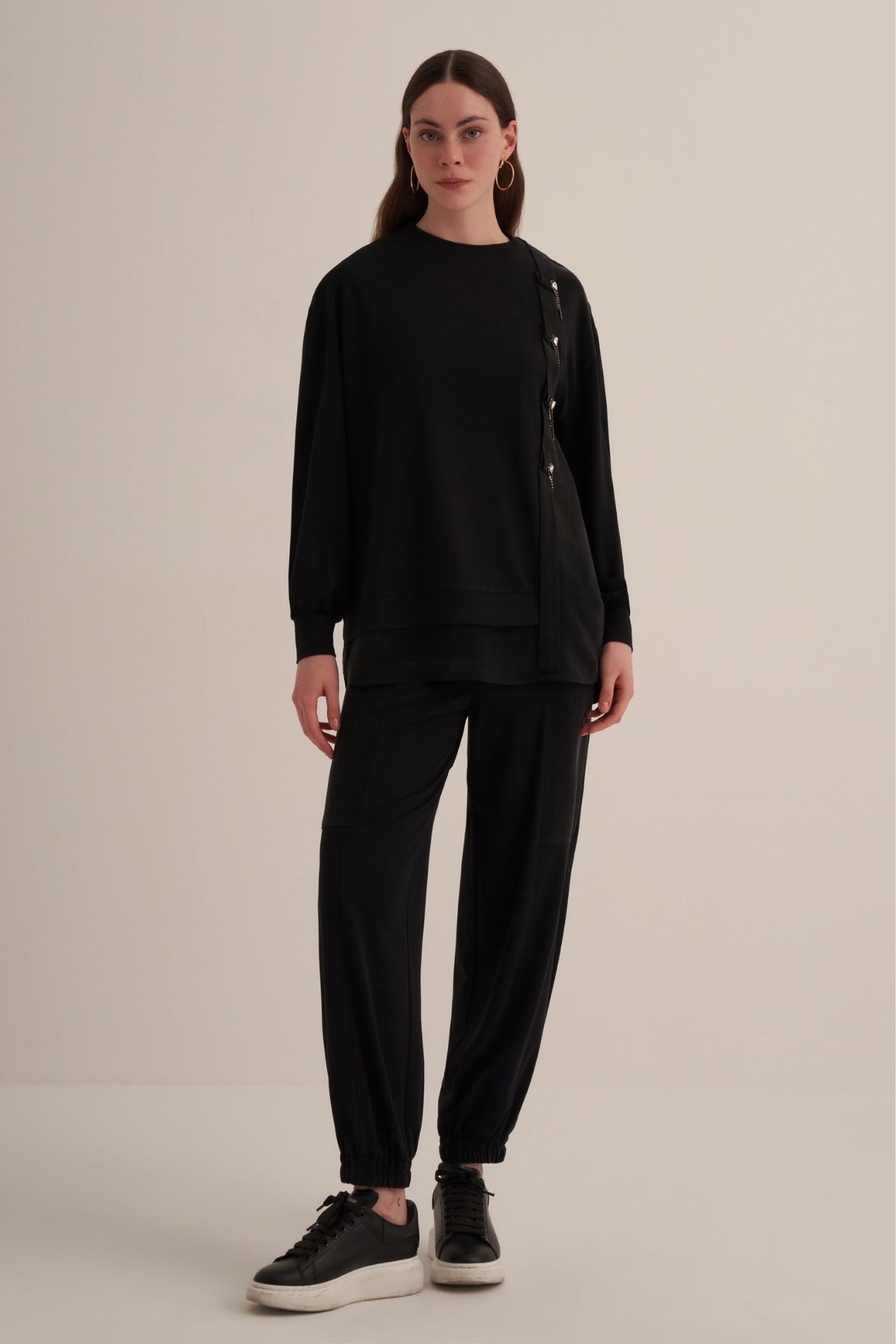 Clande Tunik 25Y-CL-25013040 - Black
