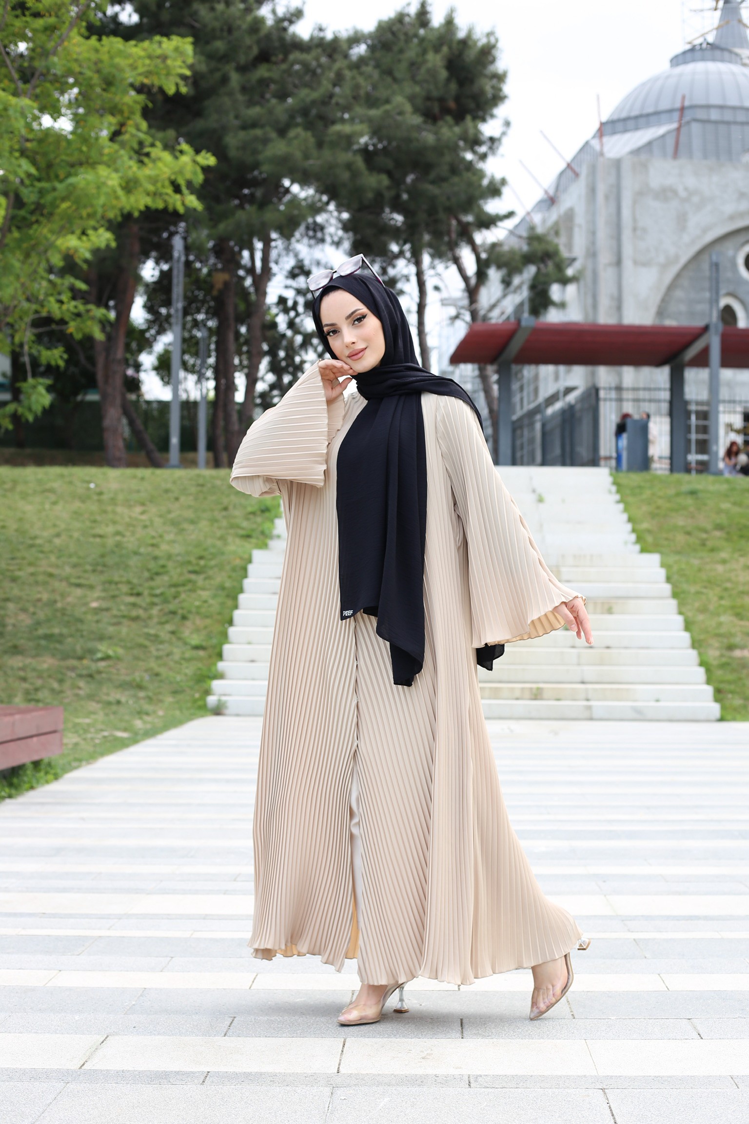 Pieef Abaya 25Y-Pİ-2415 - Taş