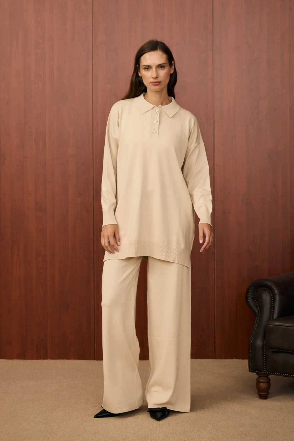 Merwish Takım 25K-MR-1510 - Bej