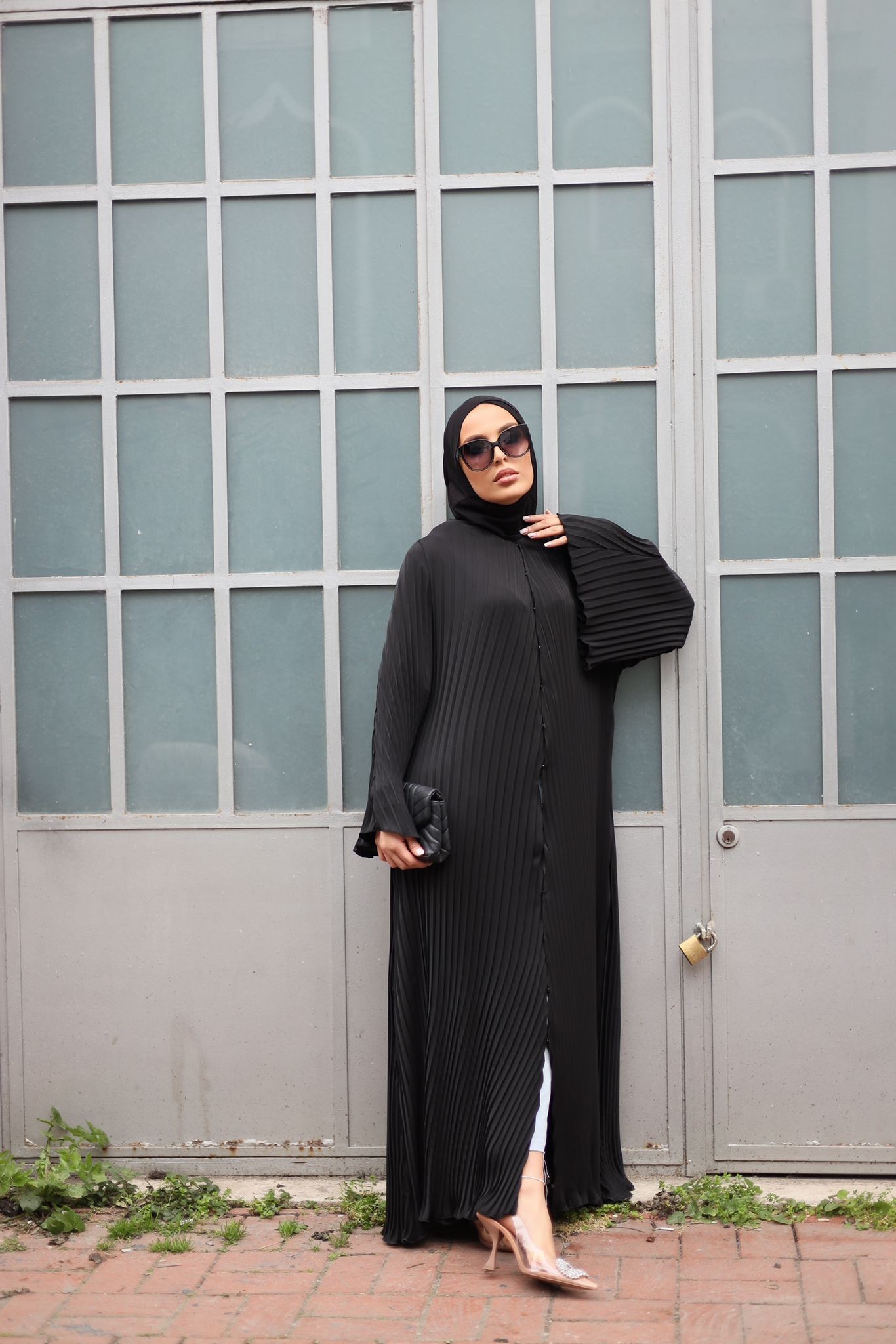 Pieef Abaya 25Y-Pİ-2415 - Black