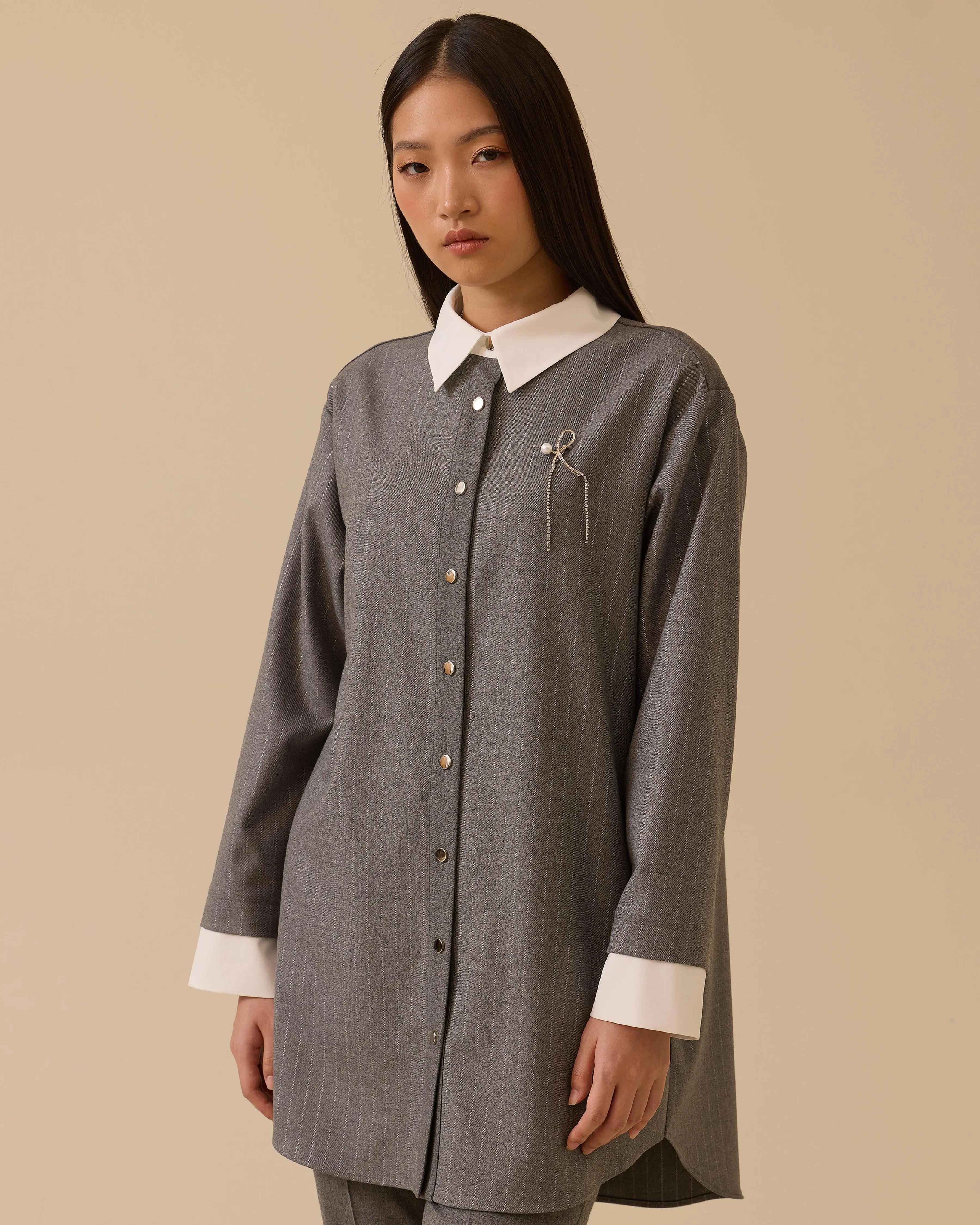 Seçil Tunik 26K-SE-2521211020 - Grey