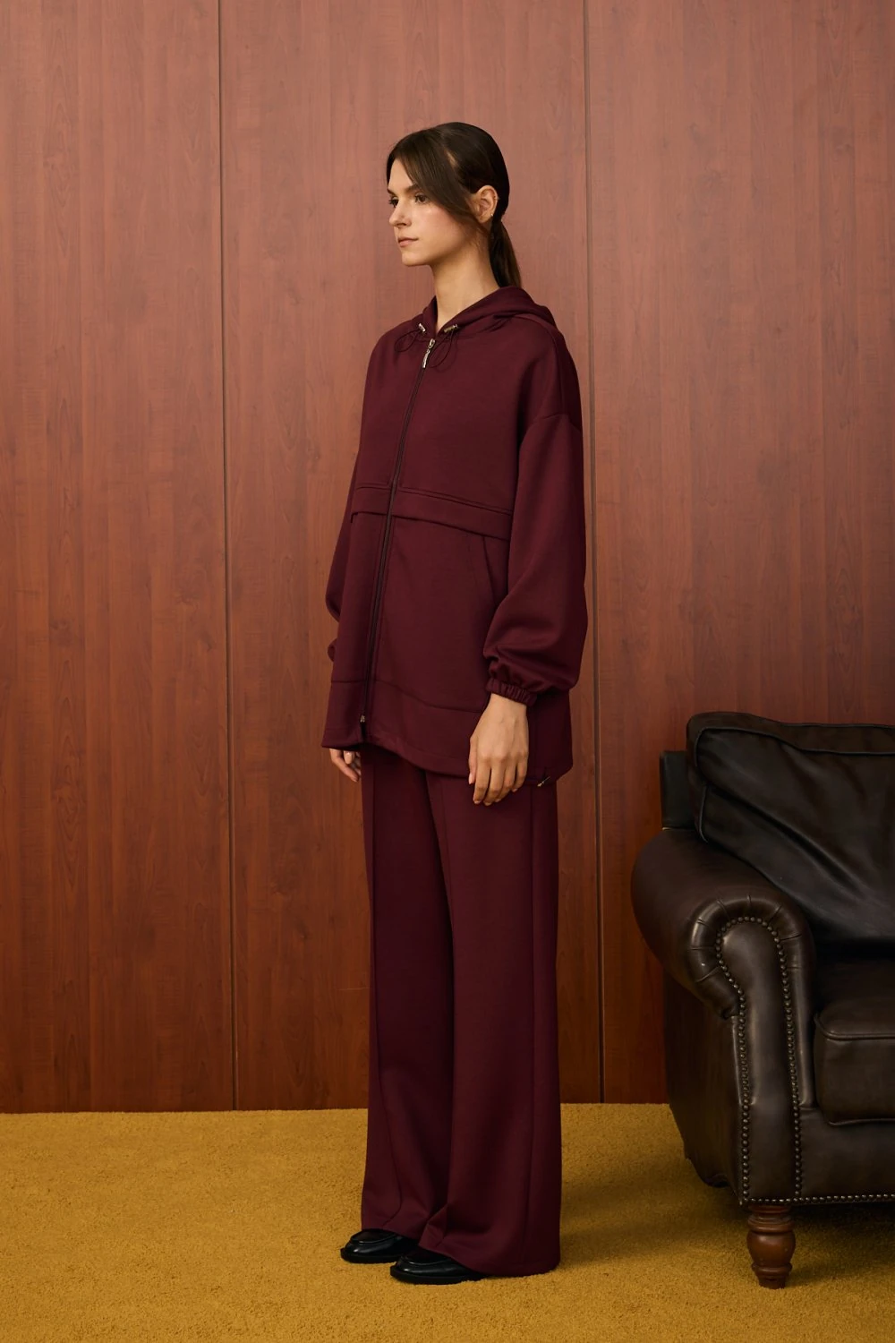 Merwish Takım 25K-MR-1589 - Bordo