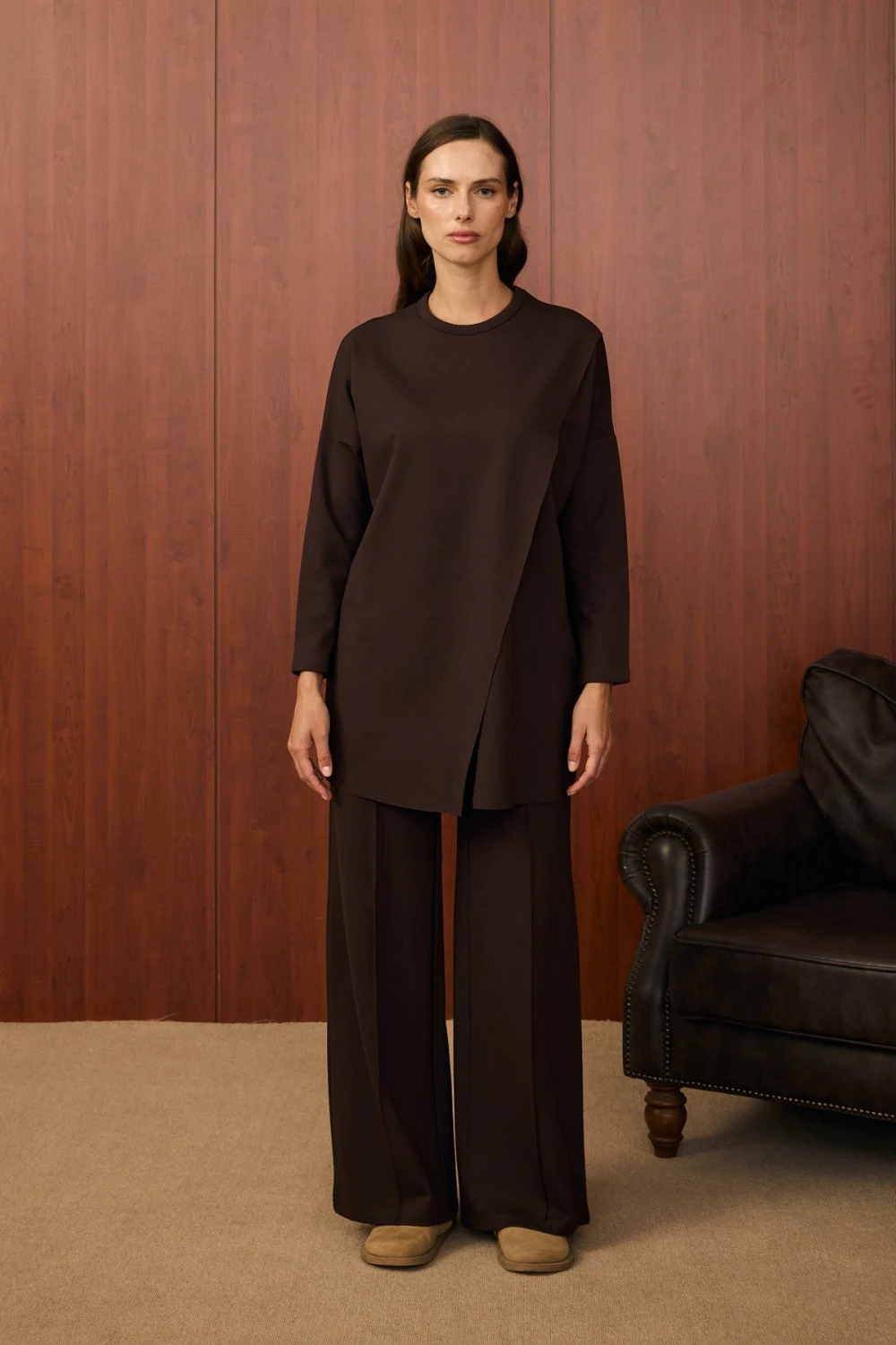 Merwish Takım 25K-MR-1582 - Acı Kahve