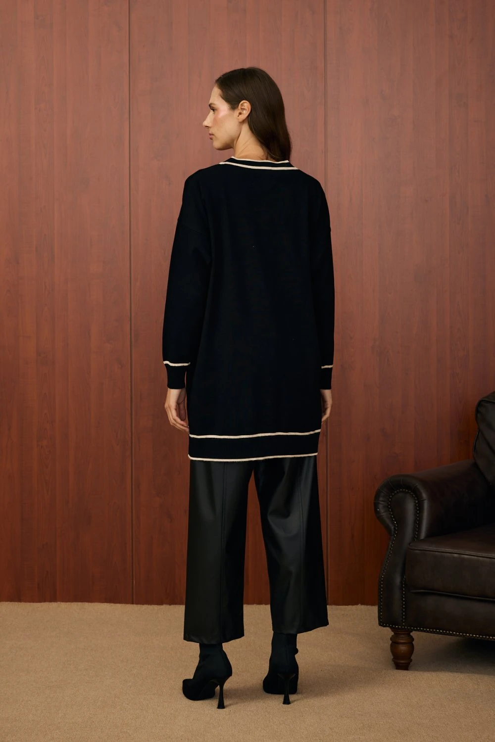 Merwish Hırka 25K-MR-1555 - Siyah