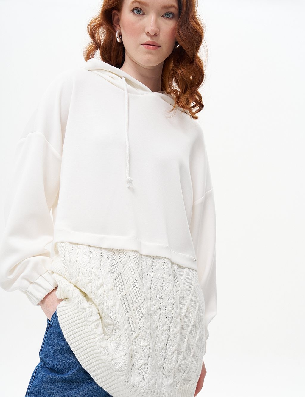 Kayra Sweatshirt 31004 - Ekru