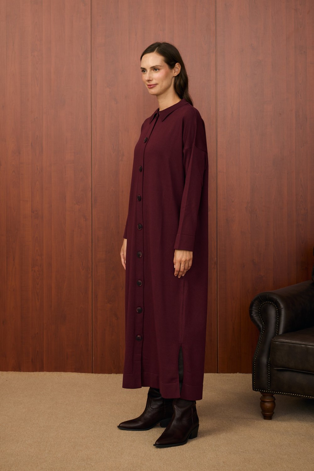 Merwish Kap 25K-MR-1522 - Bordo