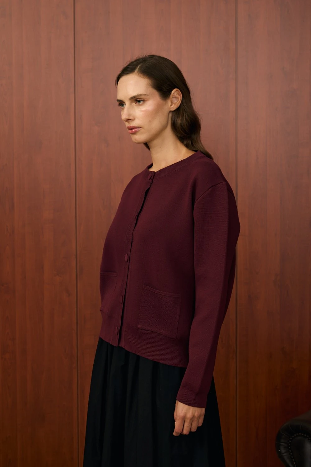 Merwish Hırka 25K-MR-1557 - Bordo