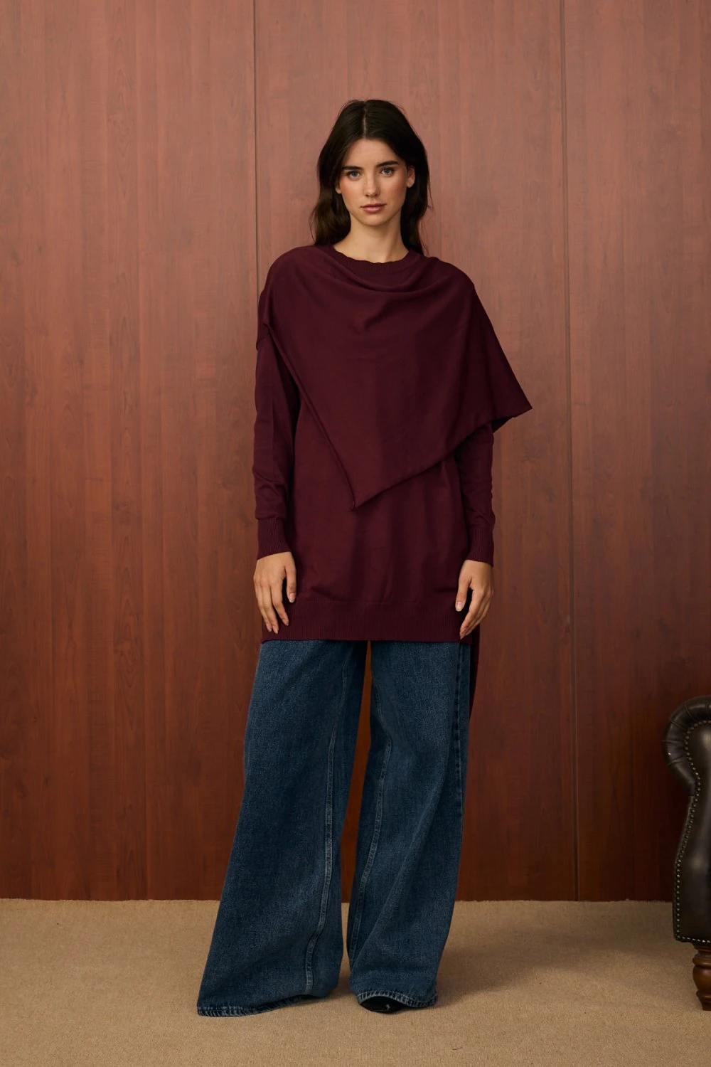 Merwish Tunik 25K-MR-1506 - Bordo