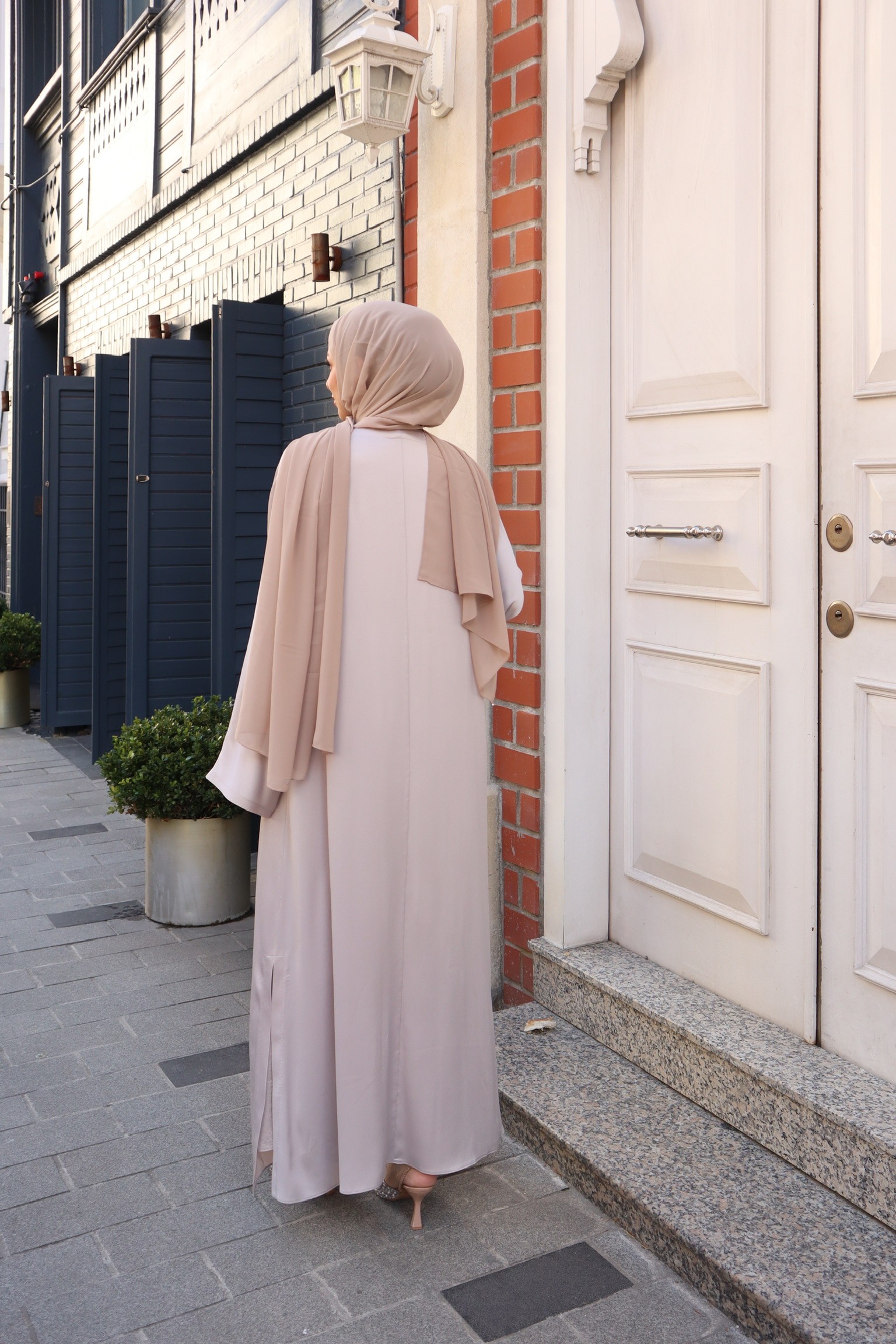 Pieef Abaya 25Y-Pİ-2458 - Taş