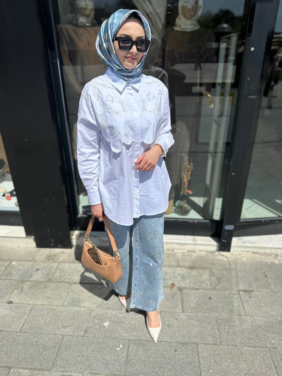 Kayra Tunik 25Y-KA-21061 - Beyaz