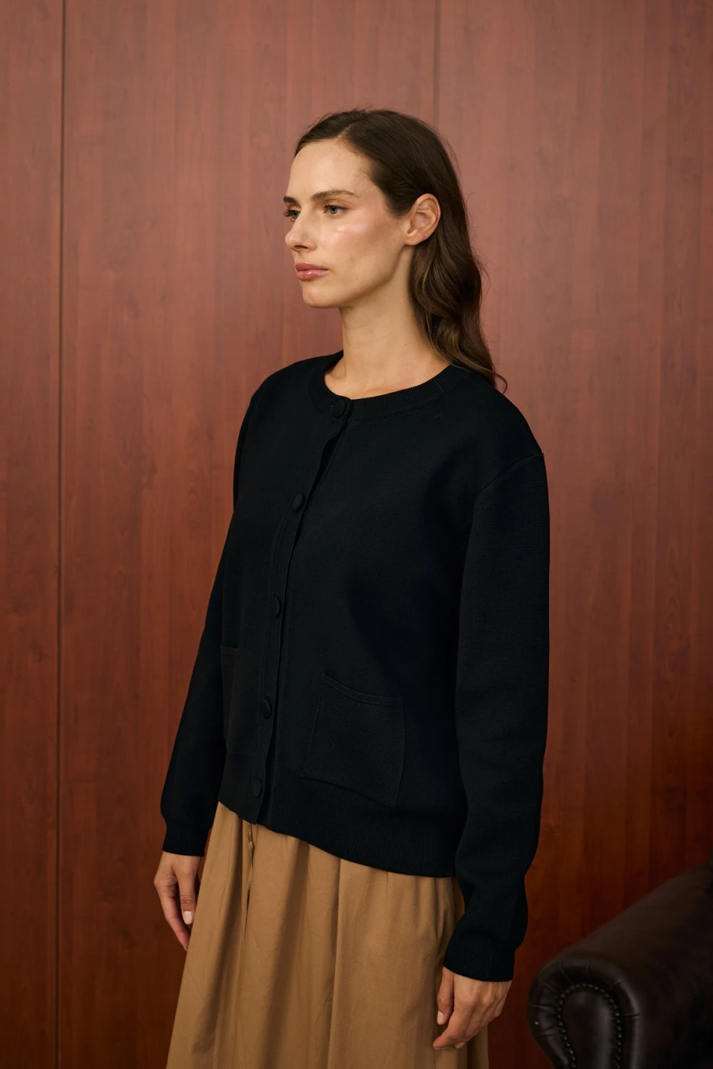 Merwish Hırka 25K-MR-1557 - Siyah