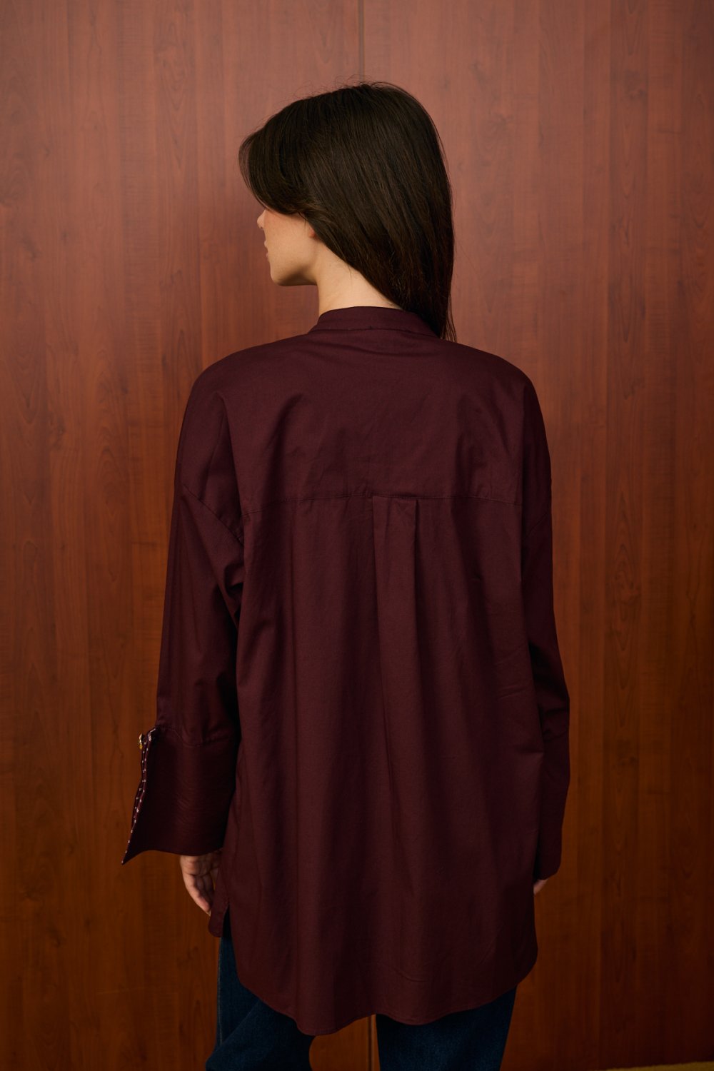 Merwish Gömlek 25K-MR-1529 - Bordo