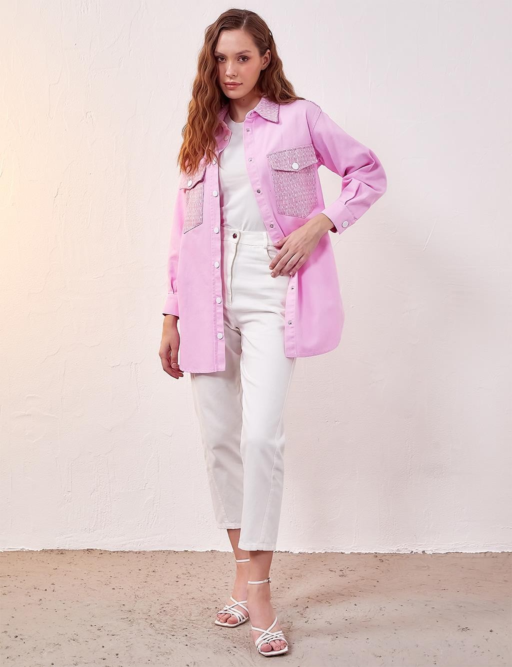 Kayra Jacket 13019 - Şekerpembe