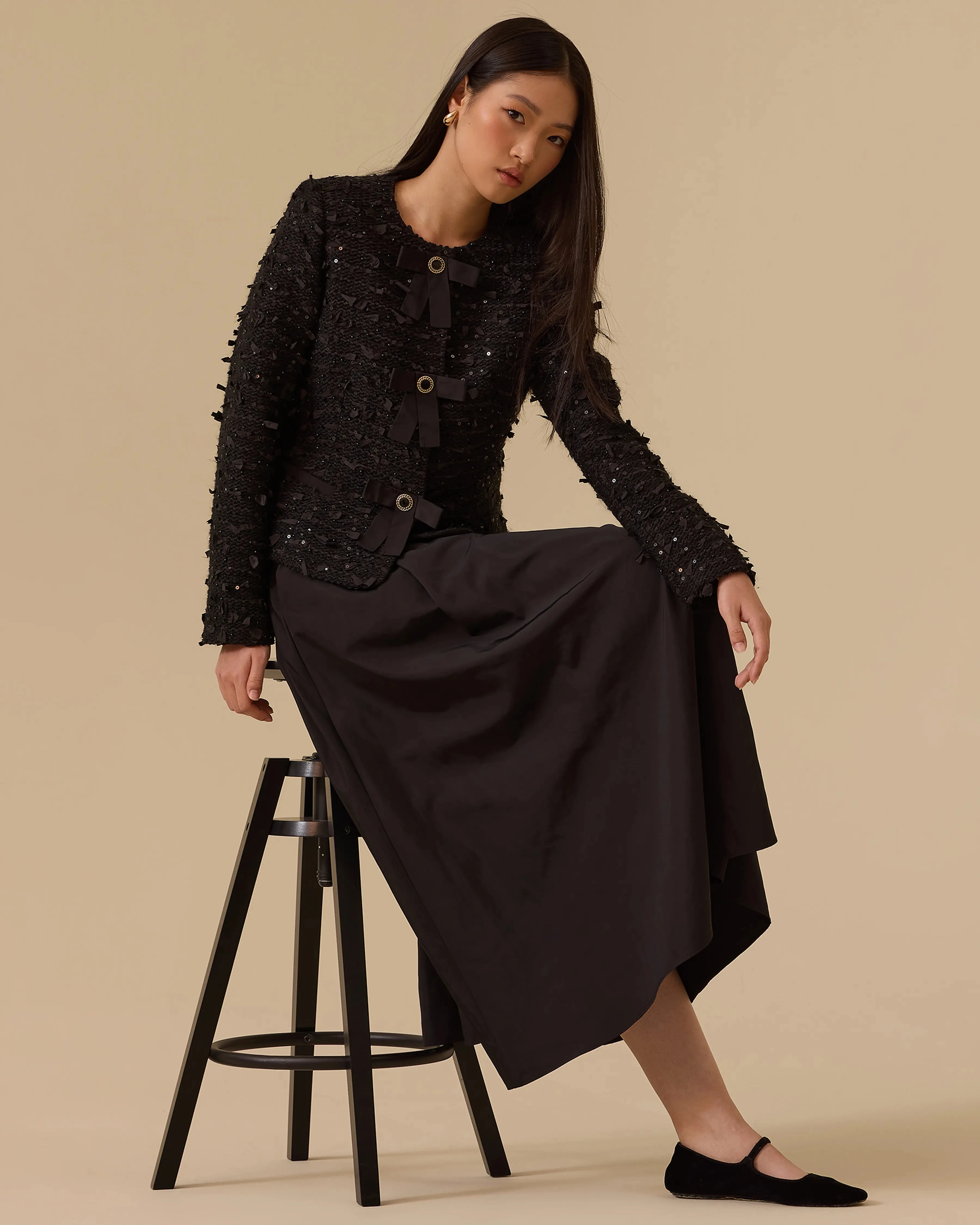 Seçil Etek 26K-SE-2521611005 - Siyah