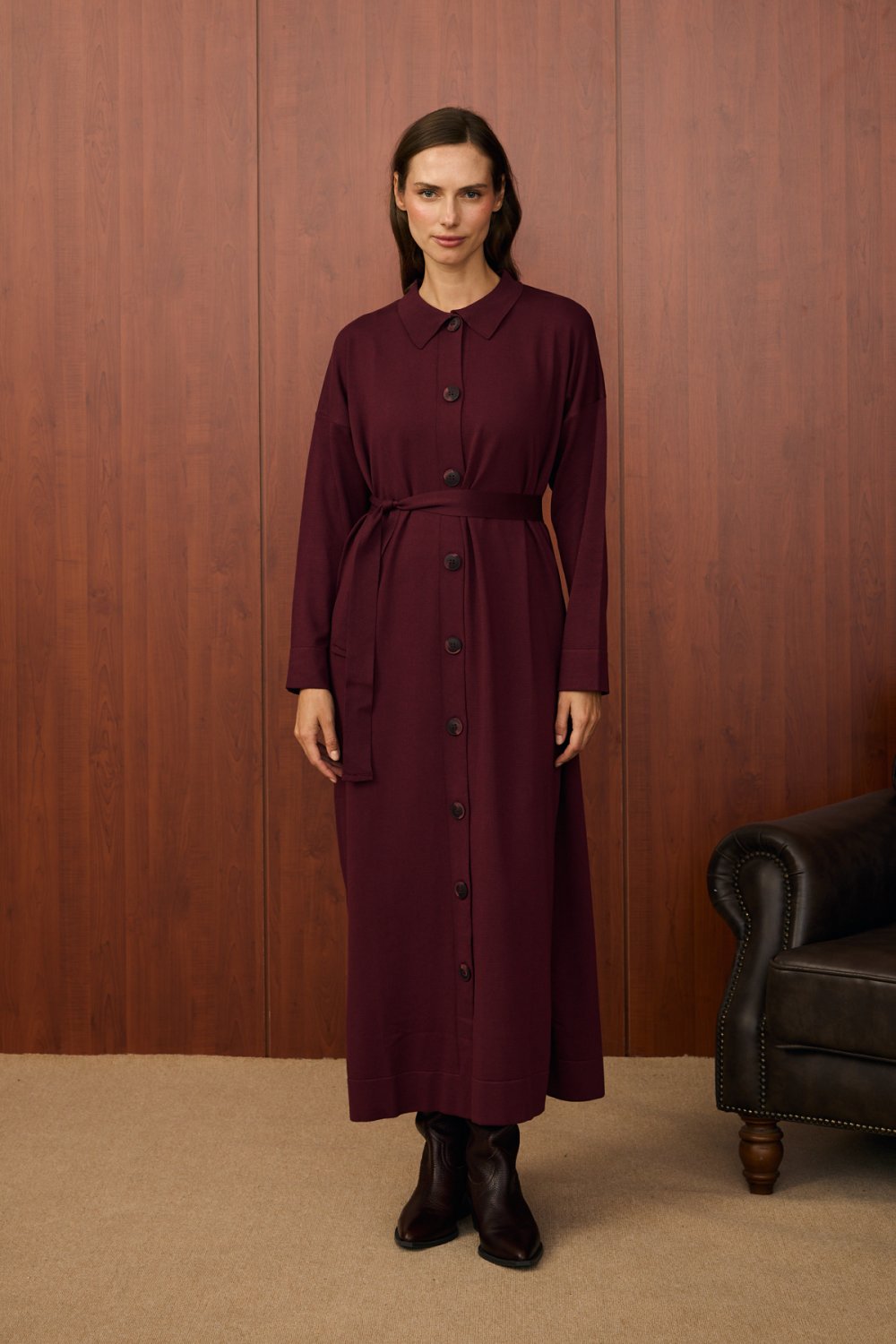 Merwish Kap 25K-MR-1522 - Bordo