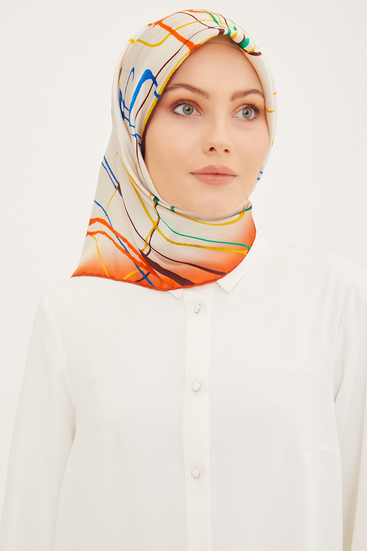 Armine Silk Twill Scarf 8948D