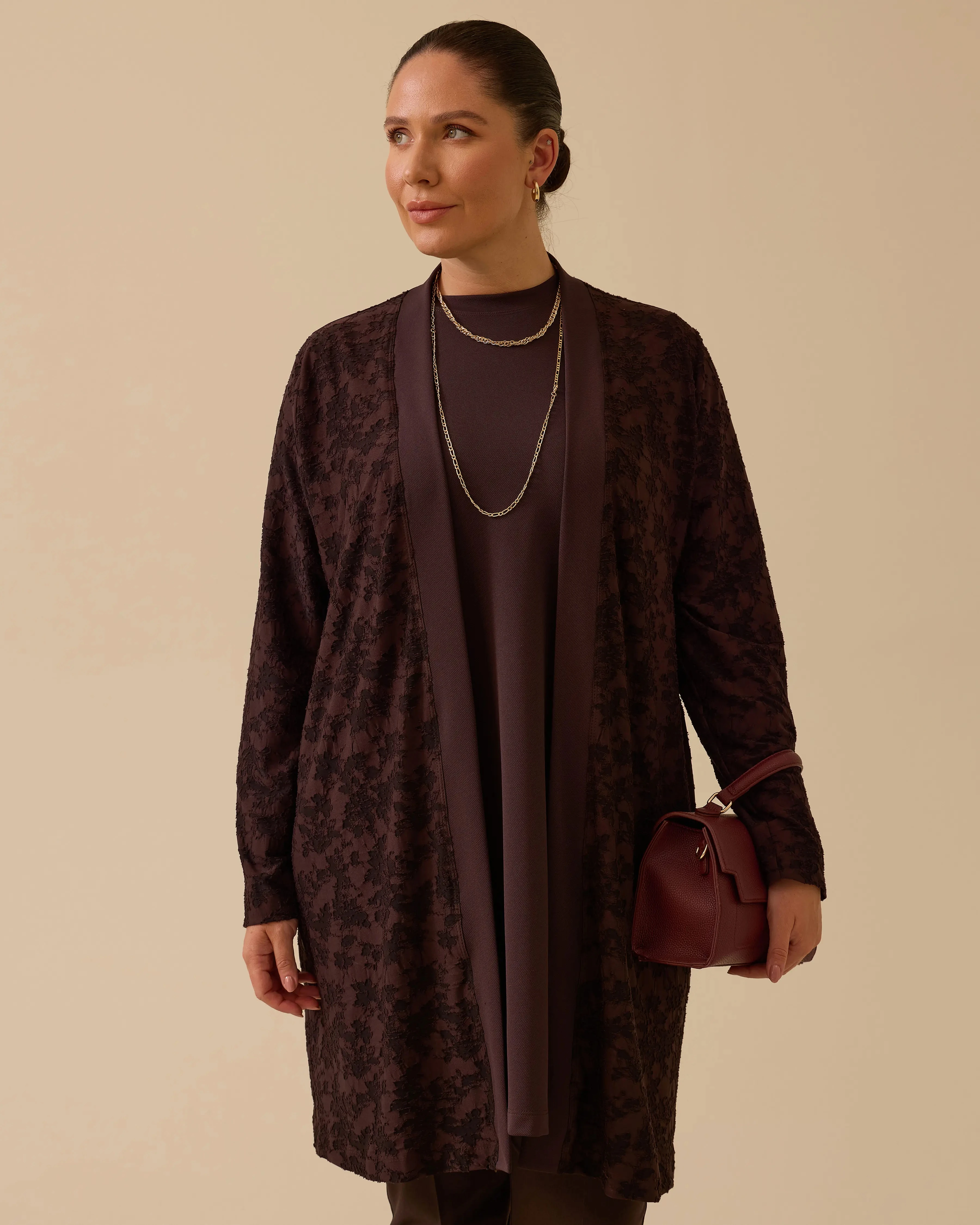 Gala-Xi Hırka 26K-GX-2522714003 - Kahve