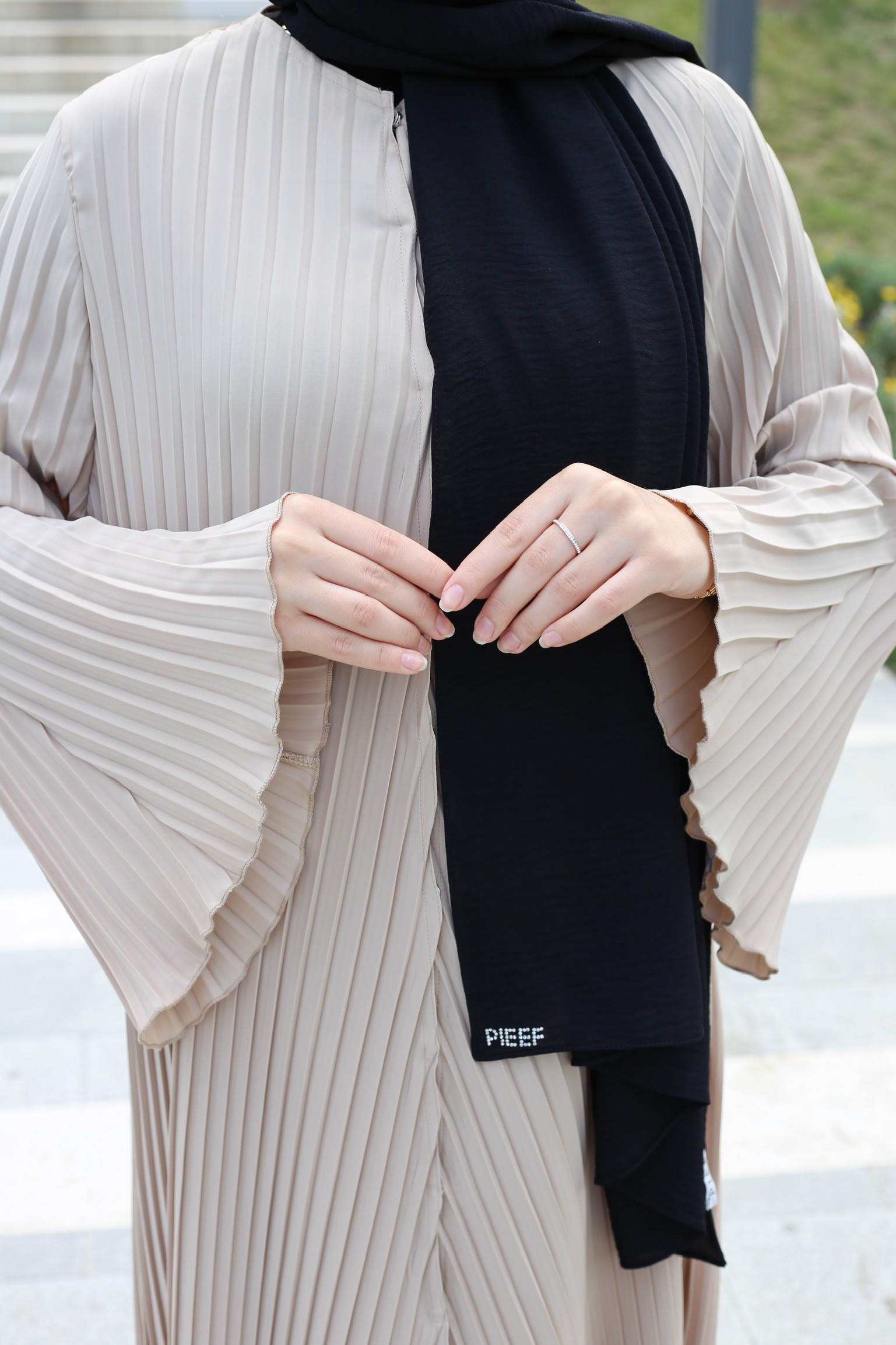 Pieef Abaya 25Y-Pİ-2415 - Taş