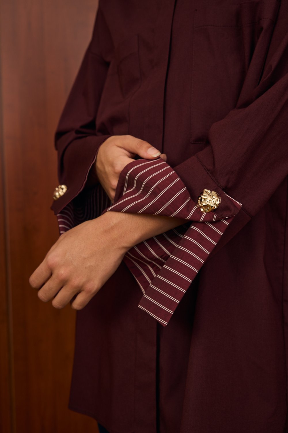 Merwish Gömlek 25K-MR-1529 - Bordo