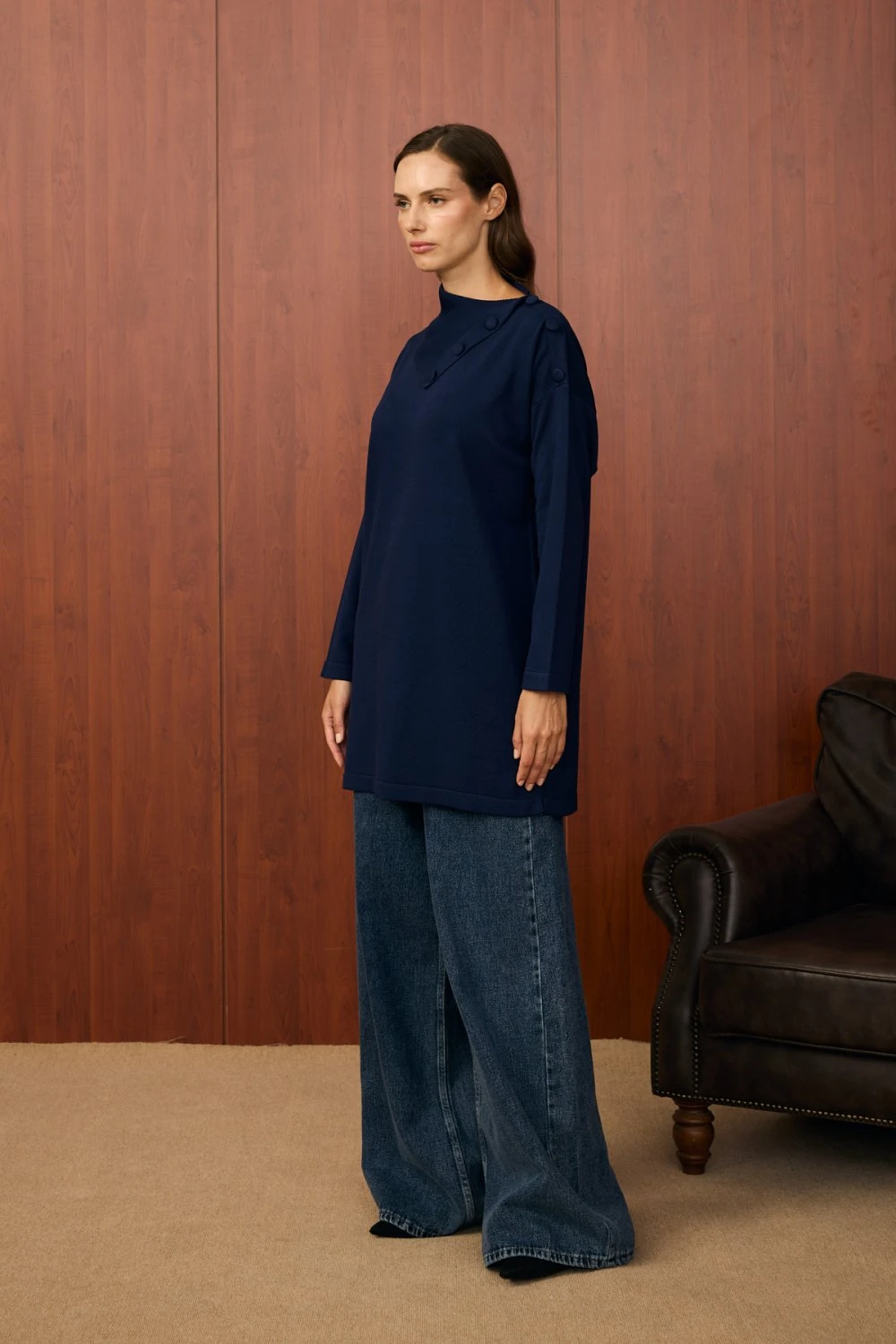 Merwish Tunik 25K-MR-1558 - Lacivert