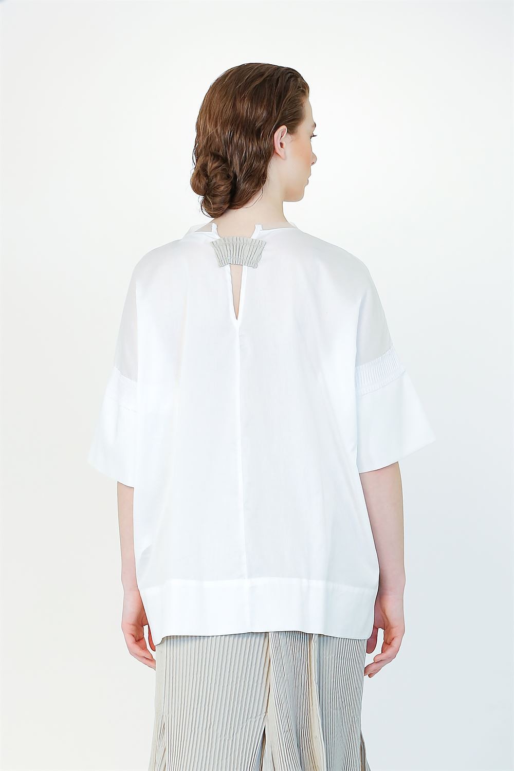 Bizefashion Bluz BZE183 - Beyaz