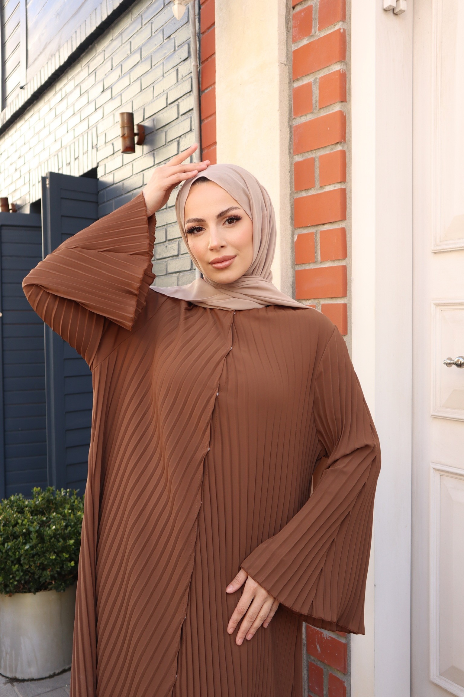 Pieef Abaya 25Y-Pİ-2415 - Tarçın