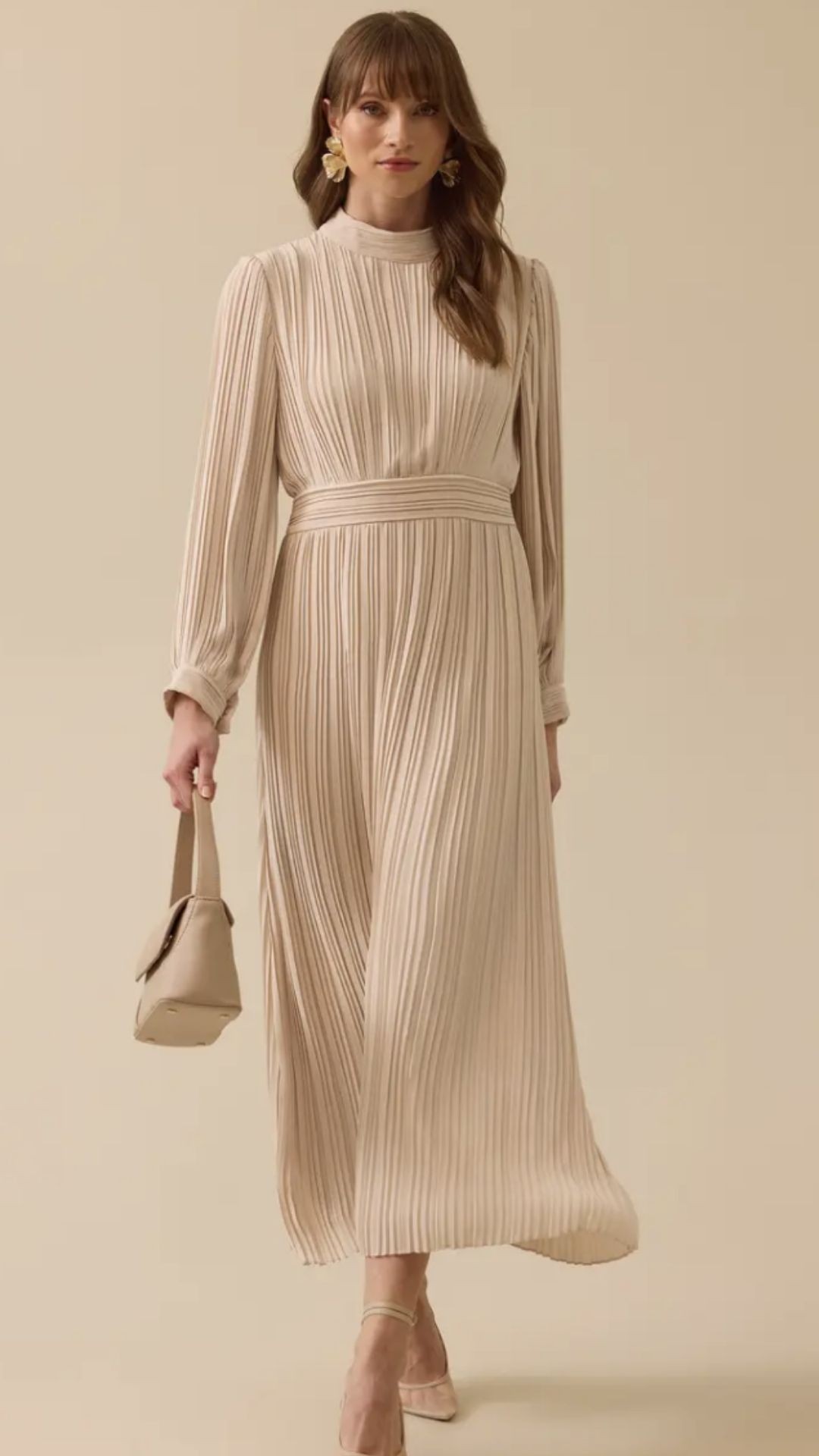 Seçil Elbise 25Y-SE-2511311019 - Beige