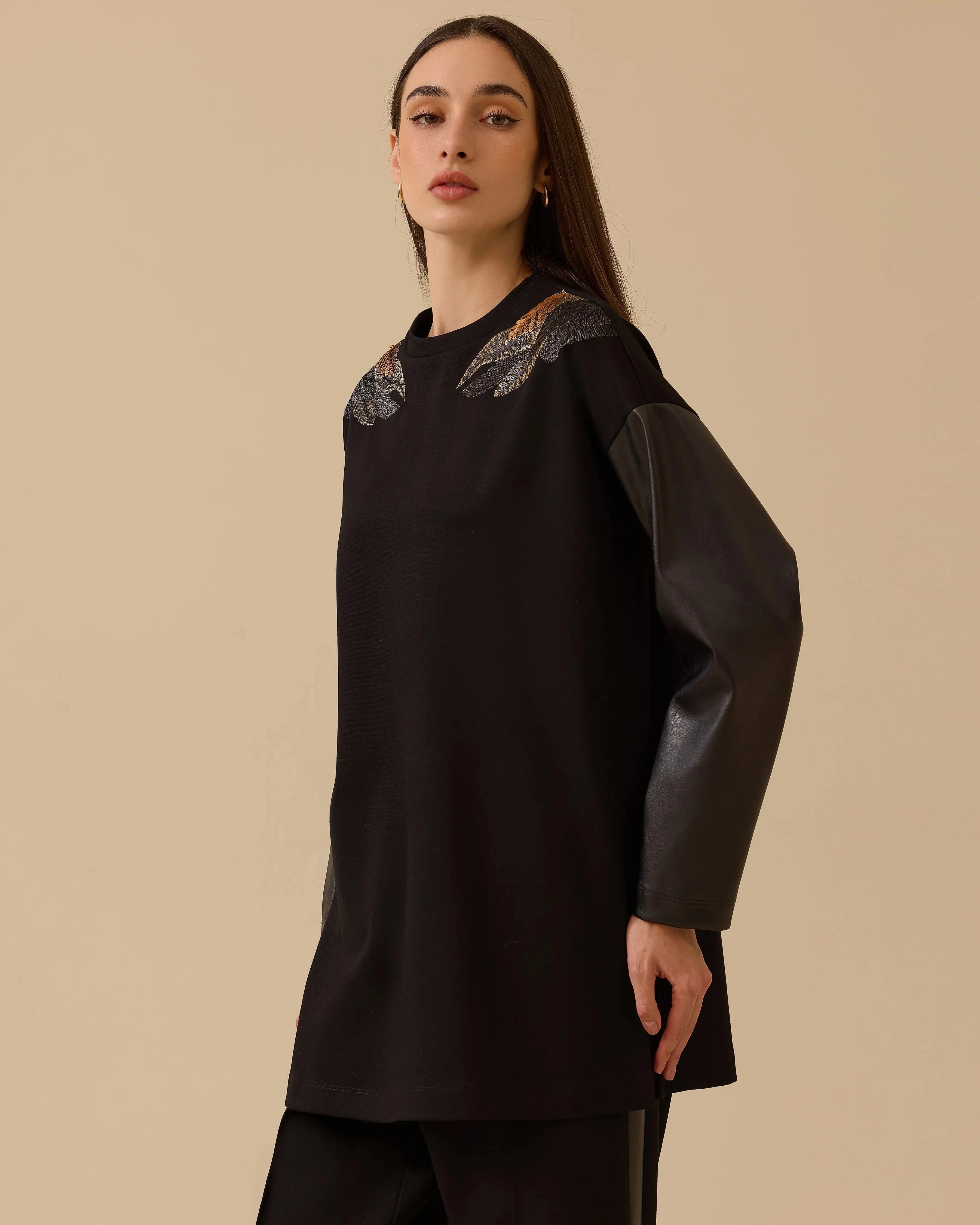 Seçil Sweatshirt 26K-SE-2522311012 - Siyah