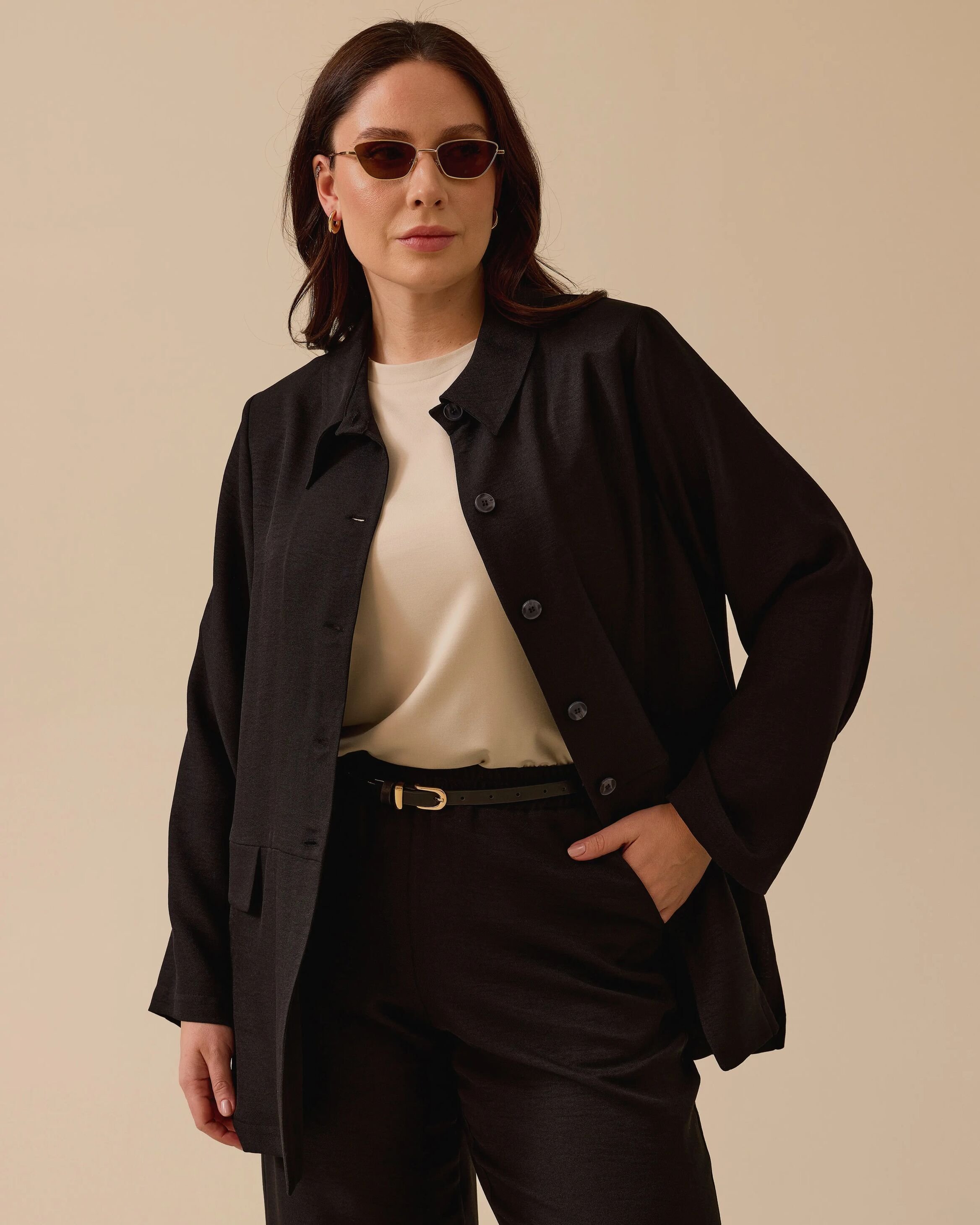 Gala-Xi Ceket 25Y-GX-2511114004 - Black