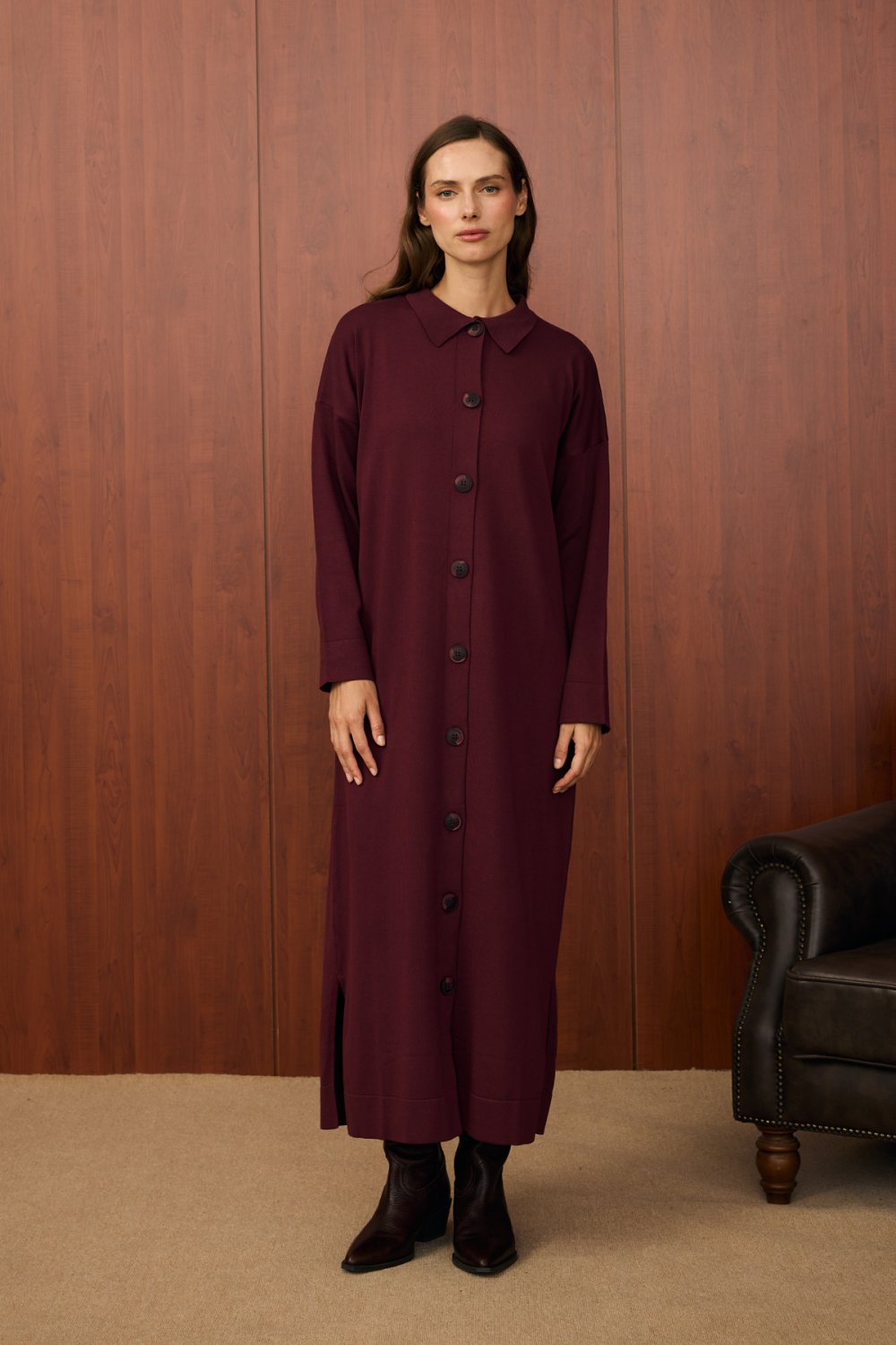 Merwish Kap 25K-MR-1522 - Bordo