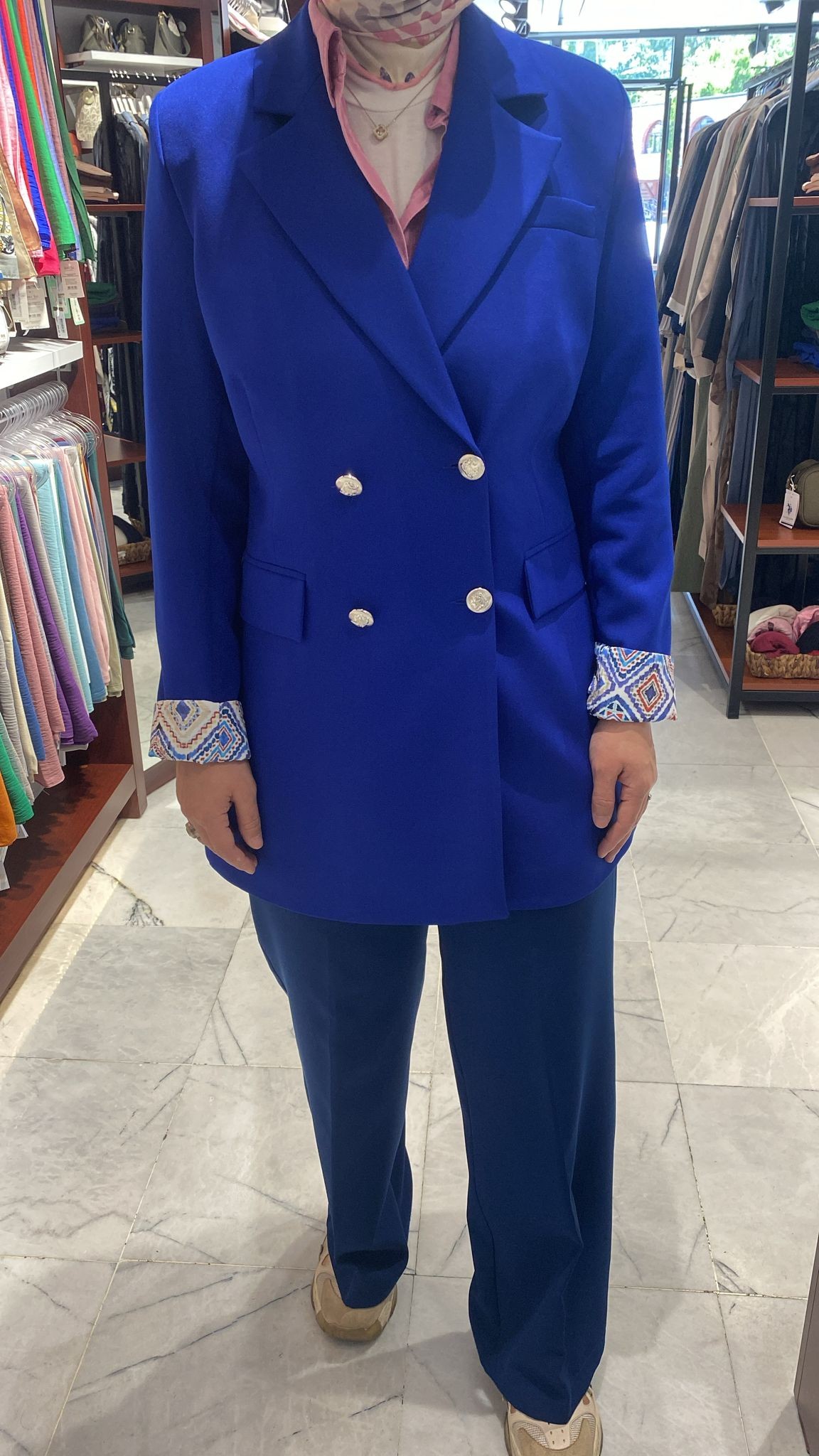 Orhan Ceket 25Y-OR-1152 - Sax Blue