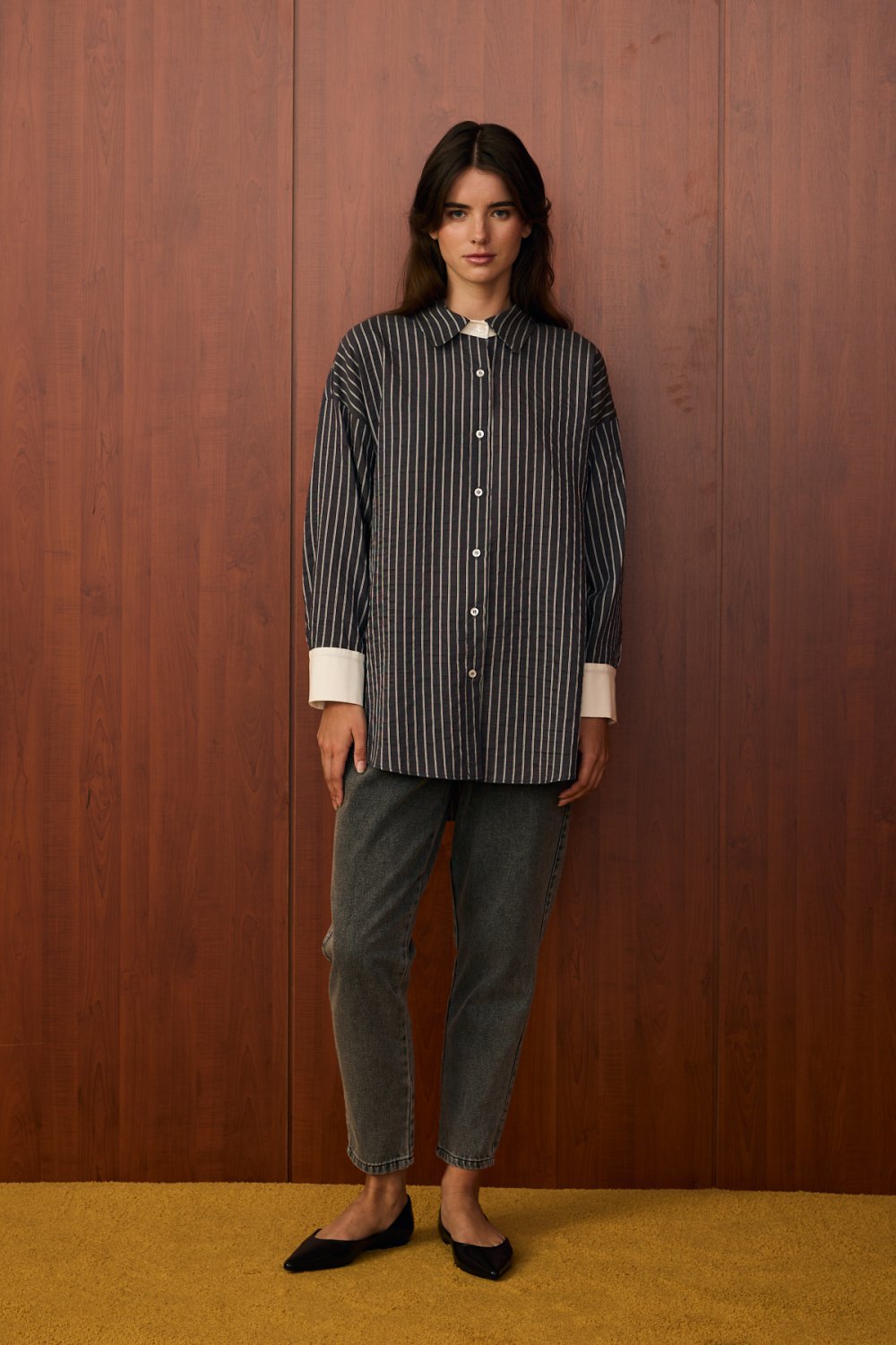 Merwish Gömlek 25K-MR-1532 - Grey