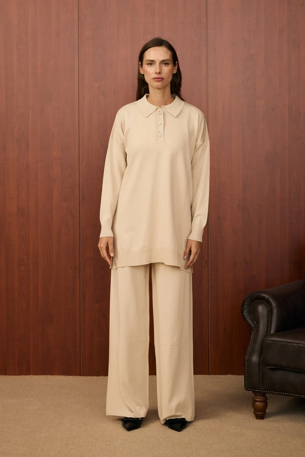 Merwish Takım 25K-MR-1510 - Beige