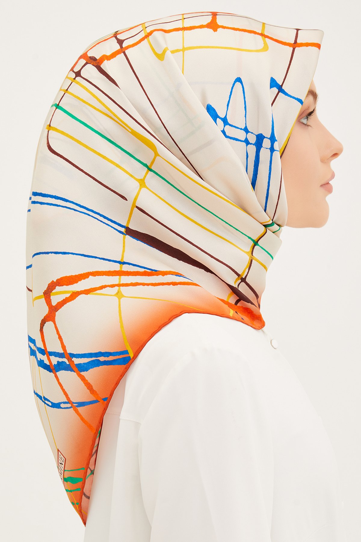 Armine Silk Twill Scarf 8948D