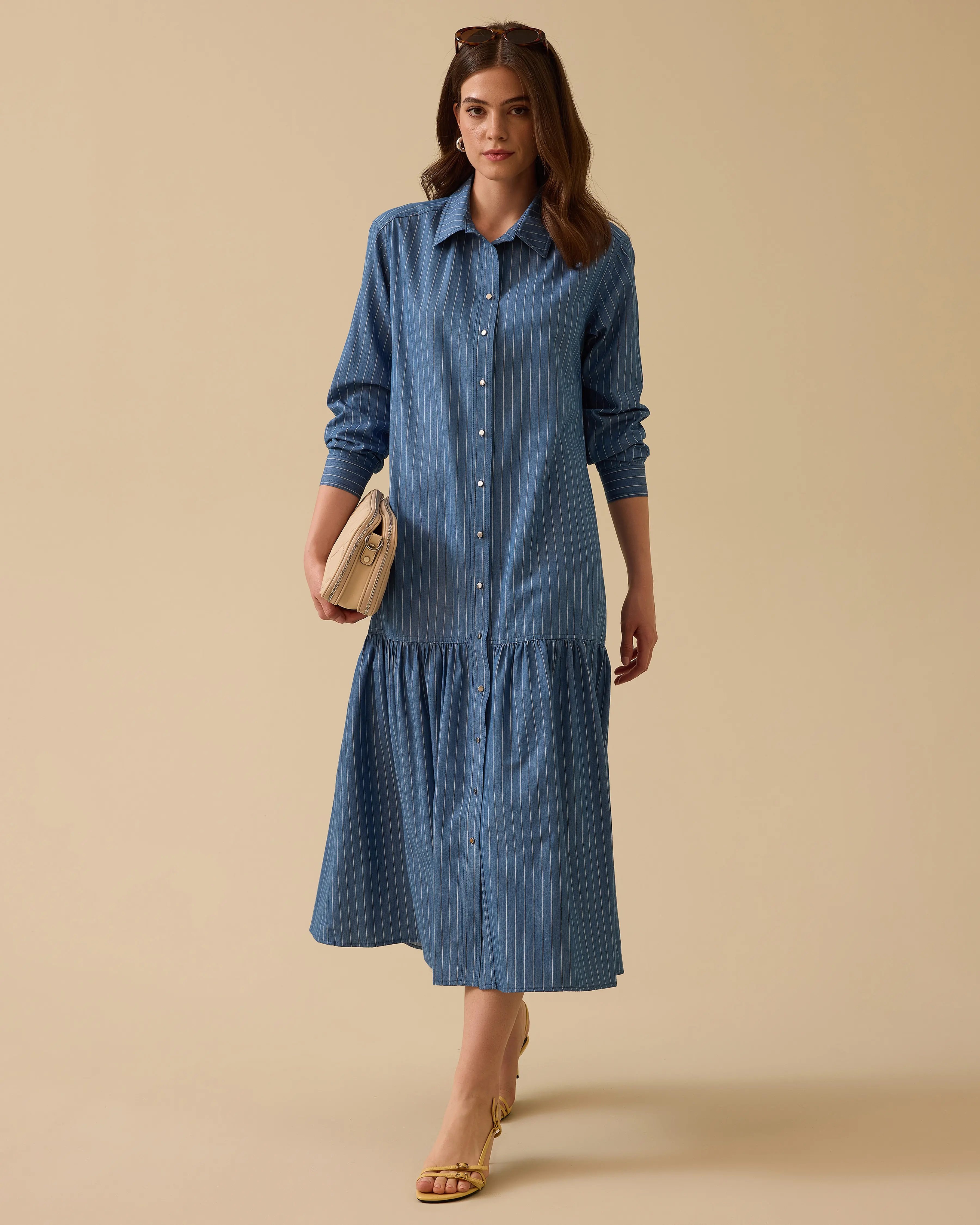 Seçil Elbise 25Y-SE-2511311038 - Indigo Blue