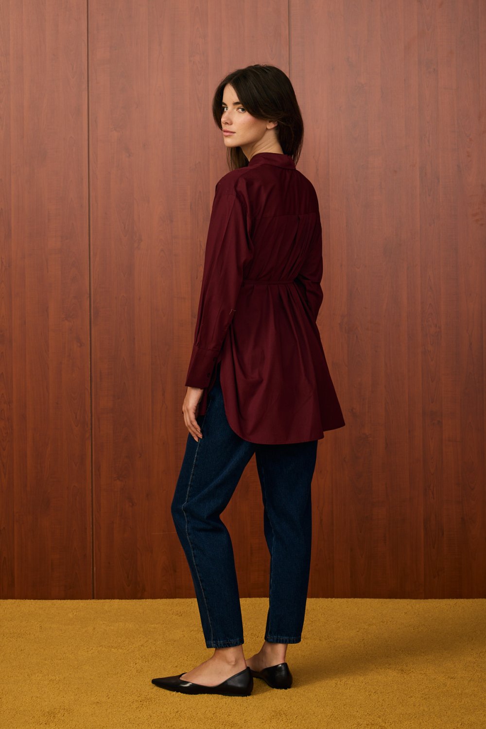 Merwish Gömlek 25K-MR-1580 - Bordo