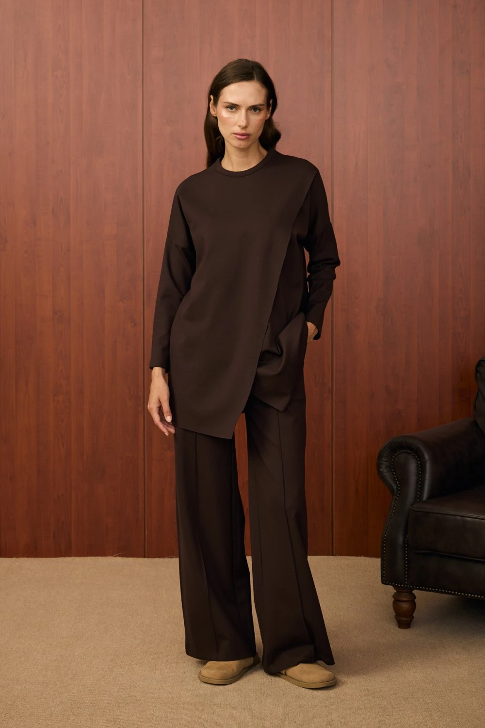 Merwish Takım 25K-MR-1582 - Acı Kahve