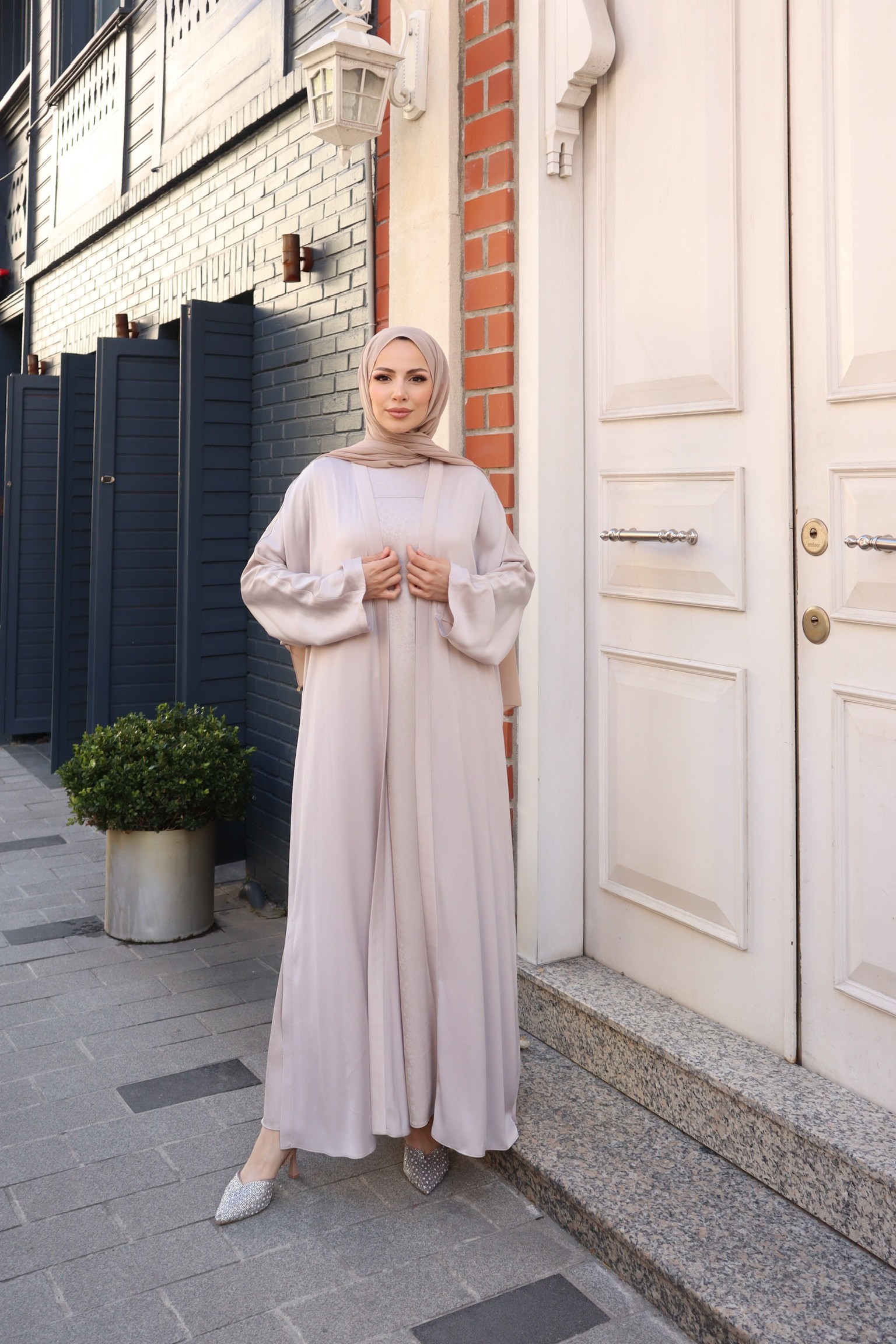 Pieef Abaya 25Y-Pİ-2458 - Taş