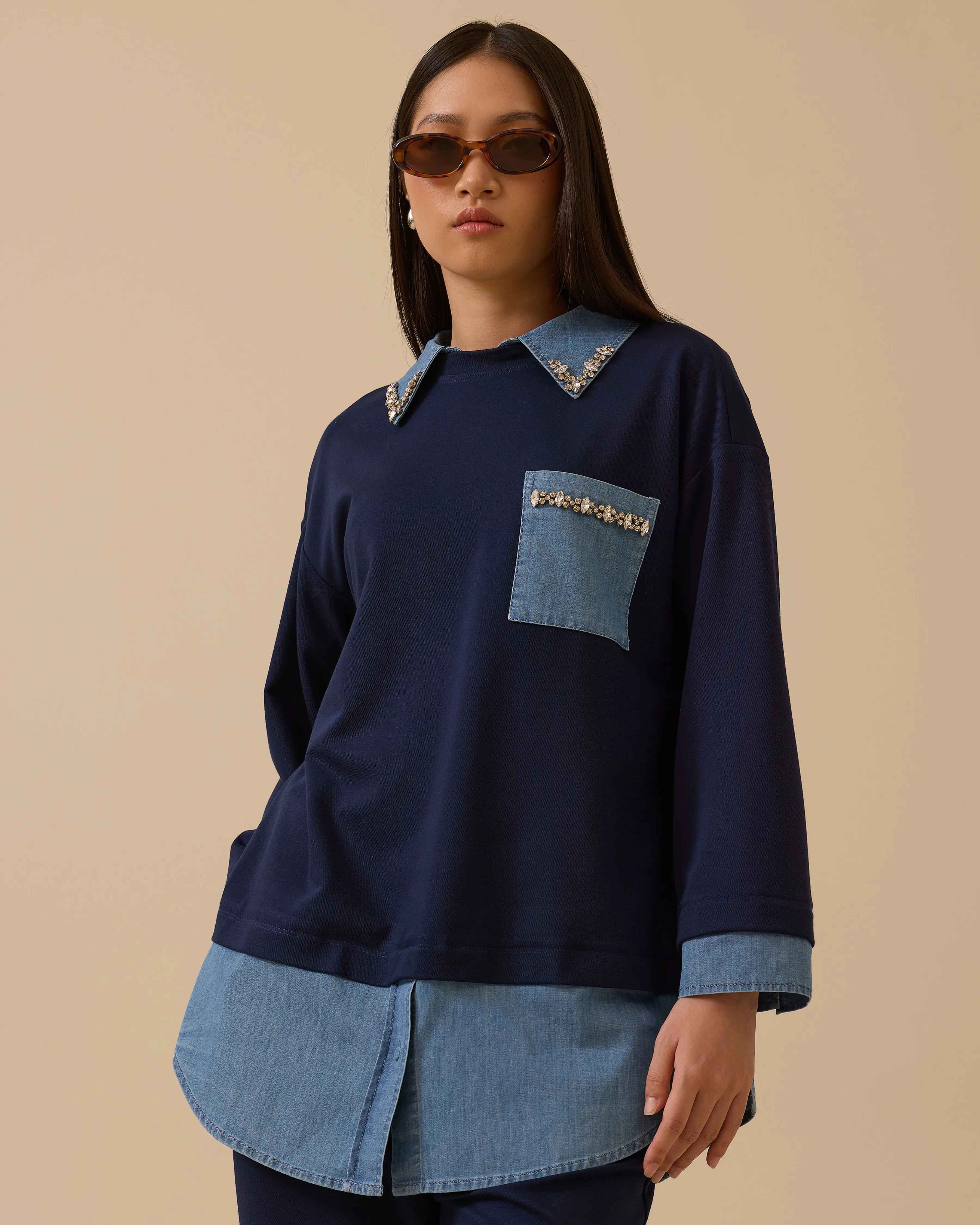Seçil Sweatshirt 26K-SE-2522311005 - Lacivert
